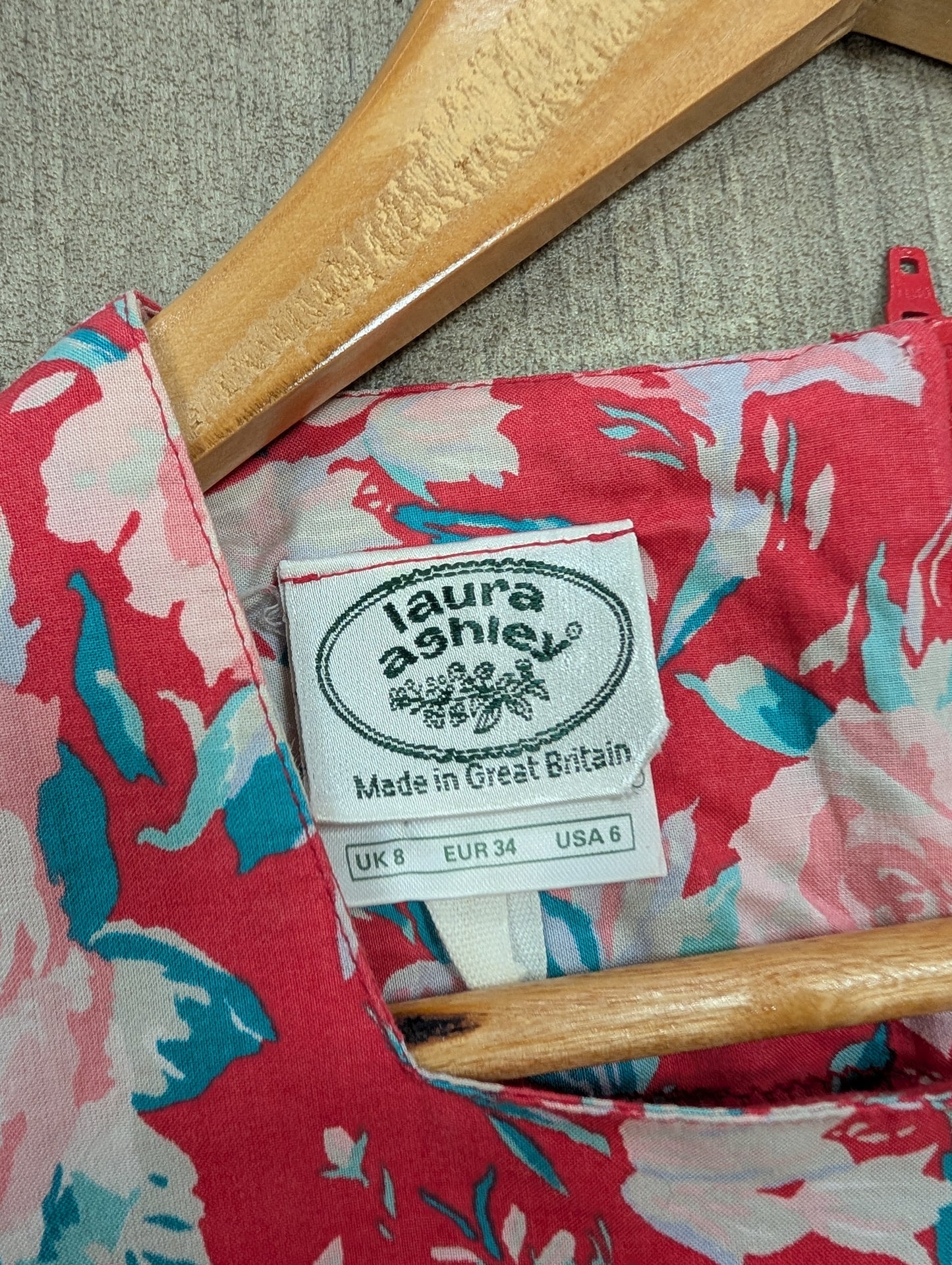 1980s Laura Ashley floral cotton dress - XS/6
