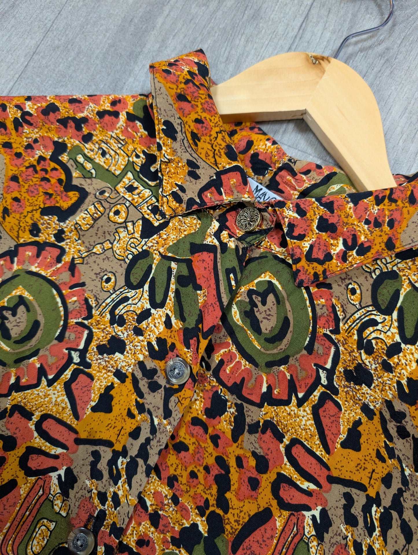 1980s Maygene rayon shirt - M/L