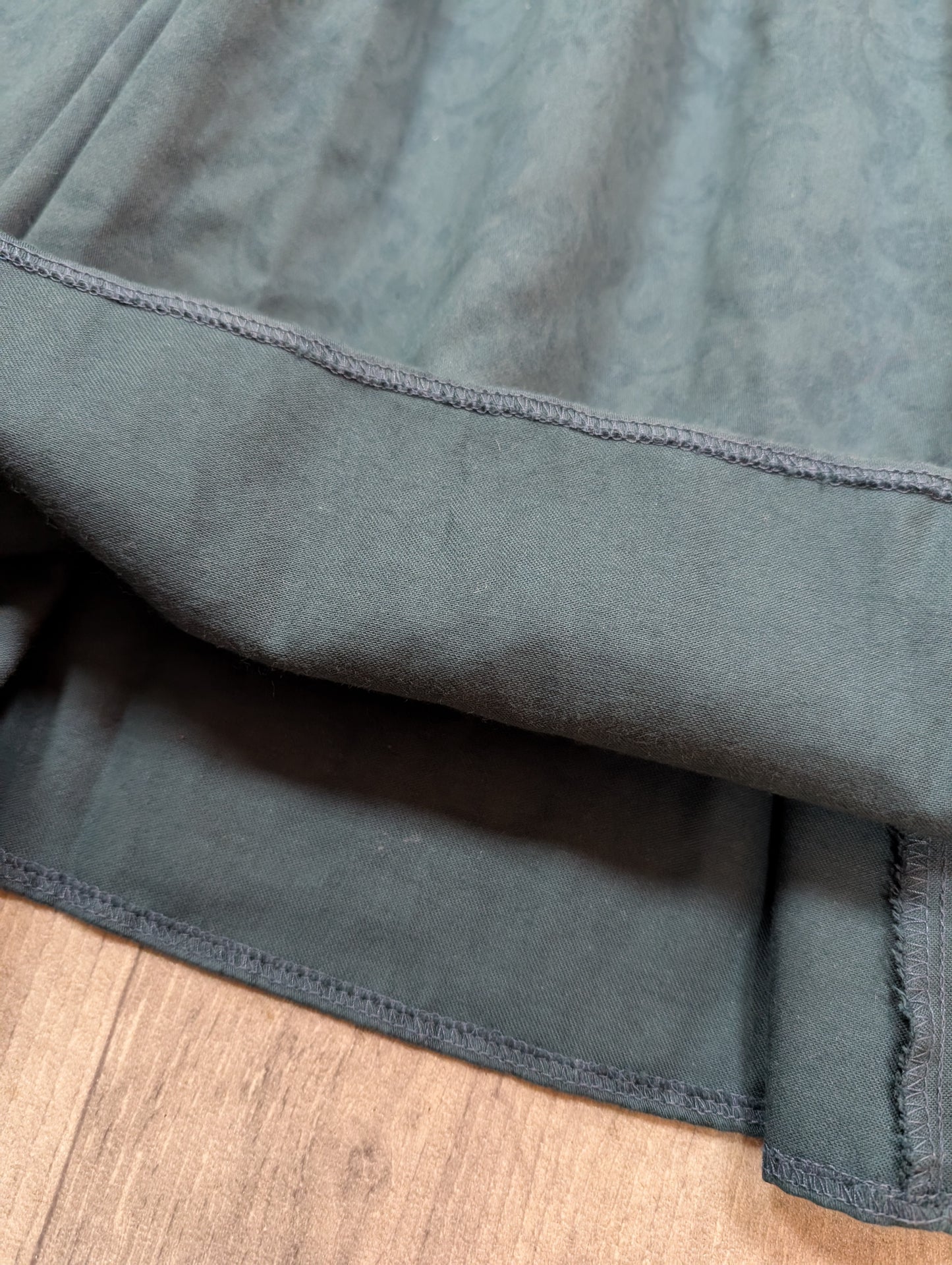 1980s Laura Ashley green dress with back bows - S/8/10