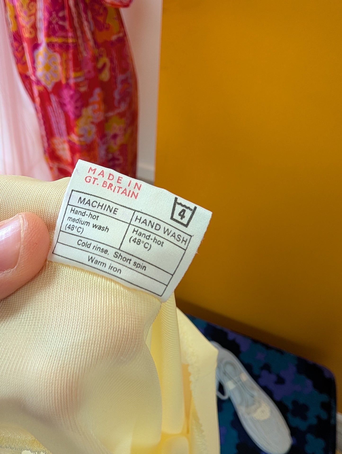 60s/70s Kayser yellow nightdress - M