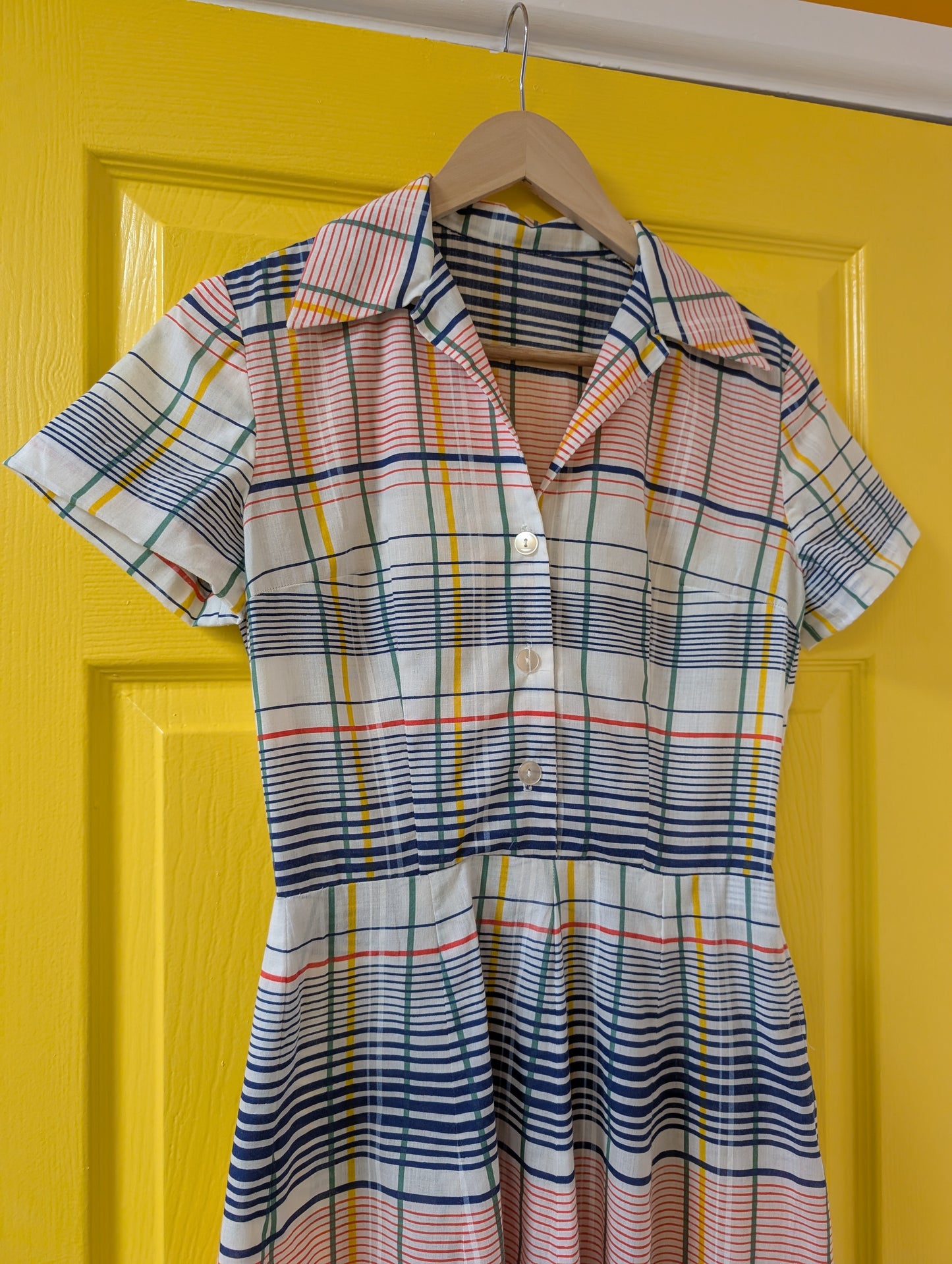 1960s check dress - XS/S/6/8