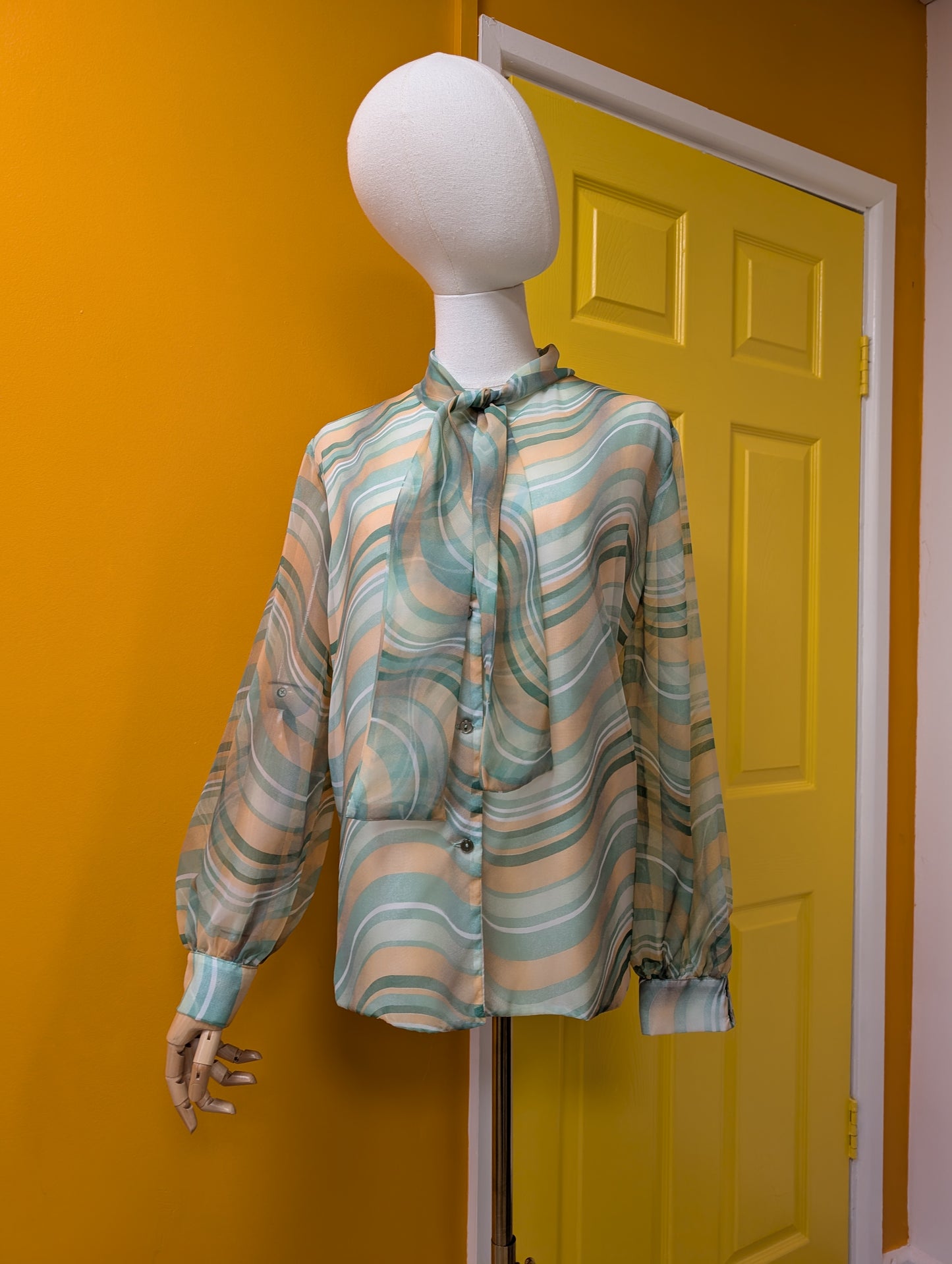 60s/70s Welkut psychedelic blouse - L