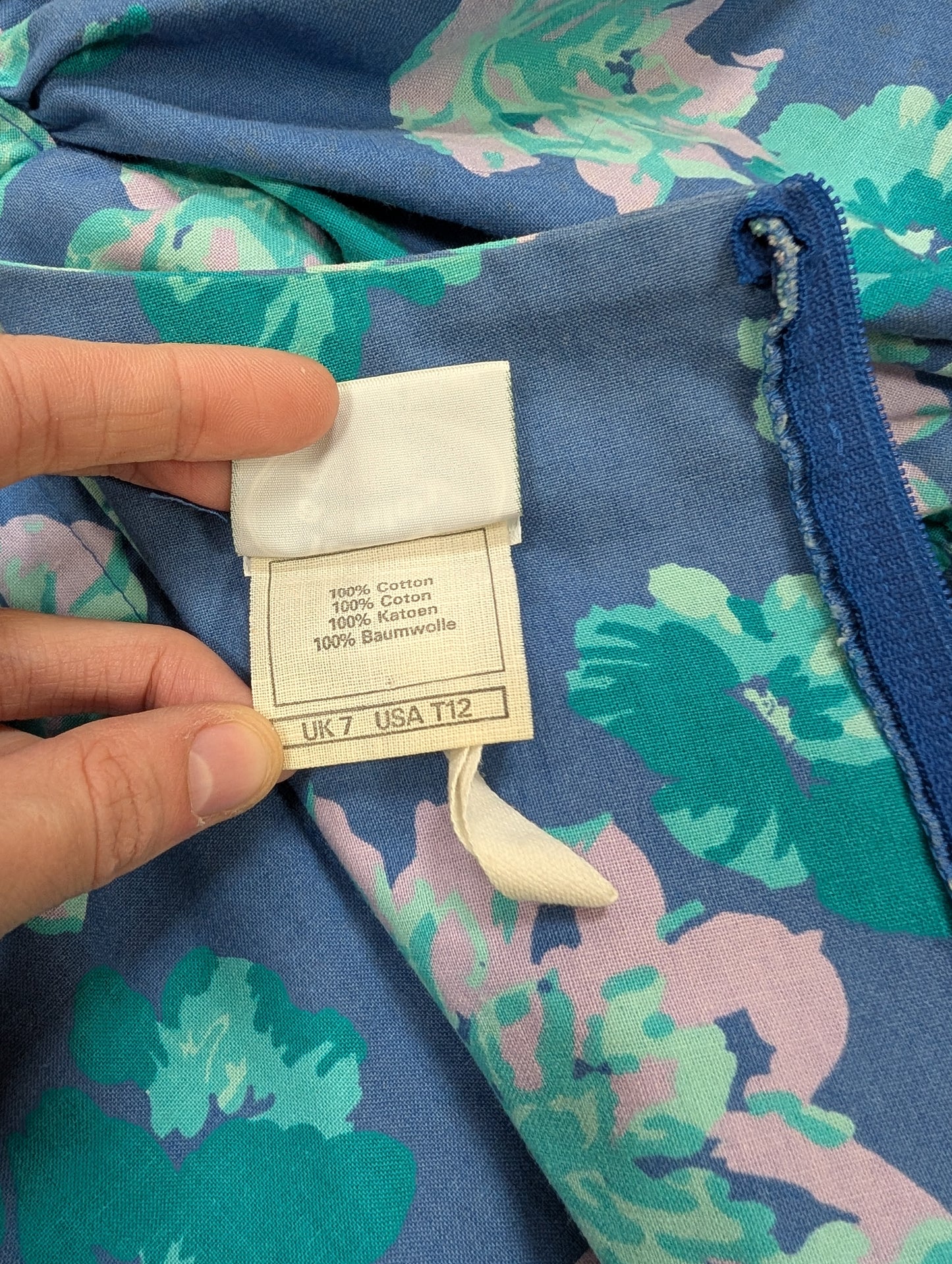 1980s Laura Ashley floral cotton dress - S/8
