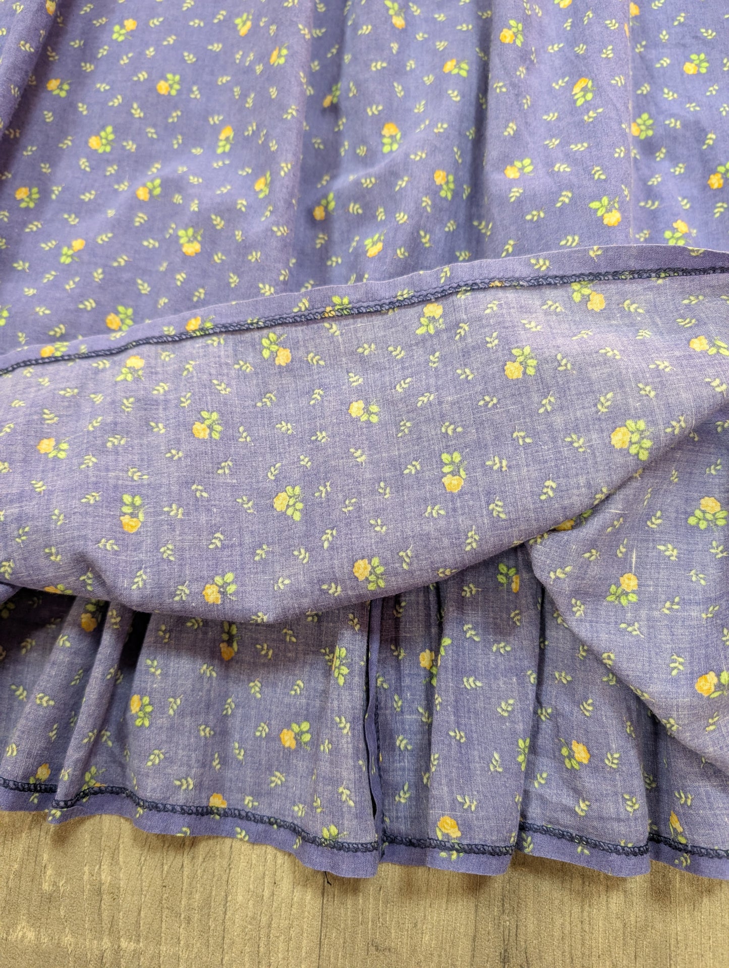 1970s Laura Ashley made in Carno cotton dress - XS/S/6/8