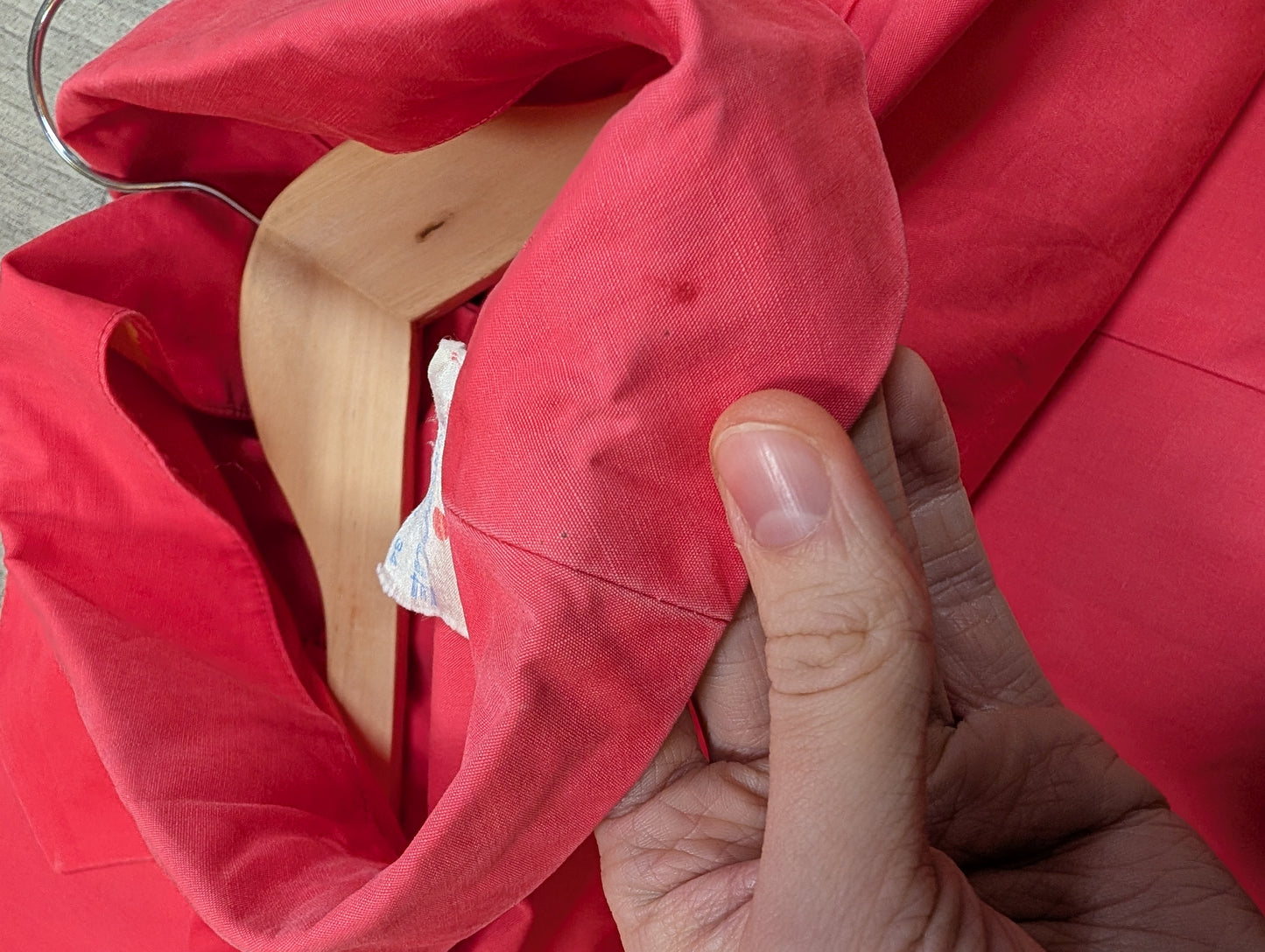 1950s Monique pink cotton blouse - S/M/10/12