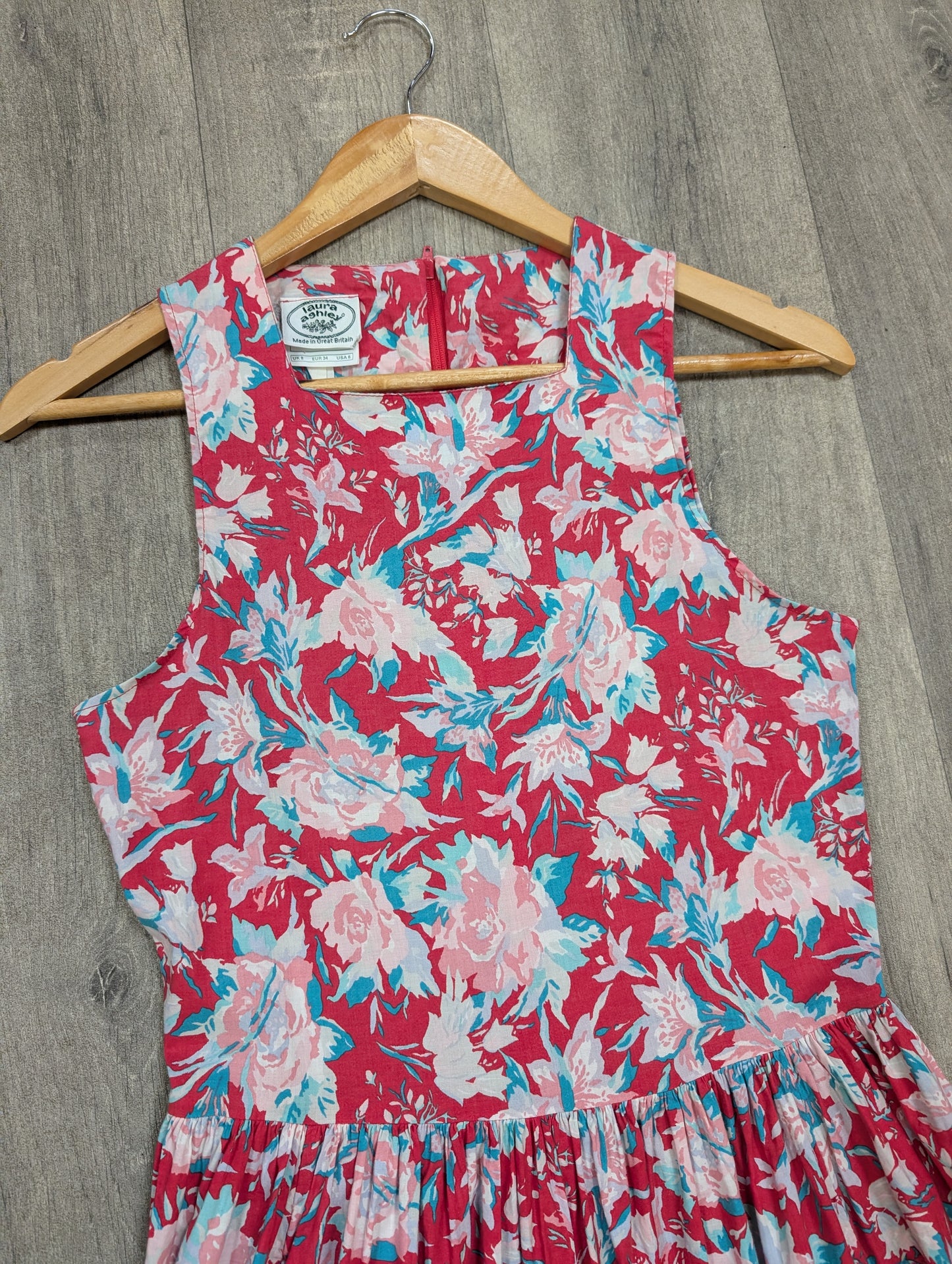 1980s Laura Ashley floral cotton dress - XS/6