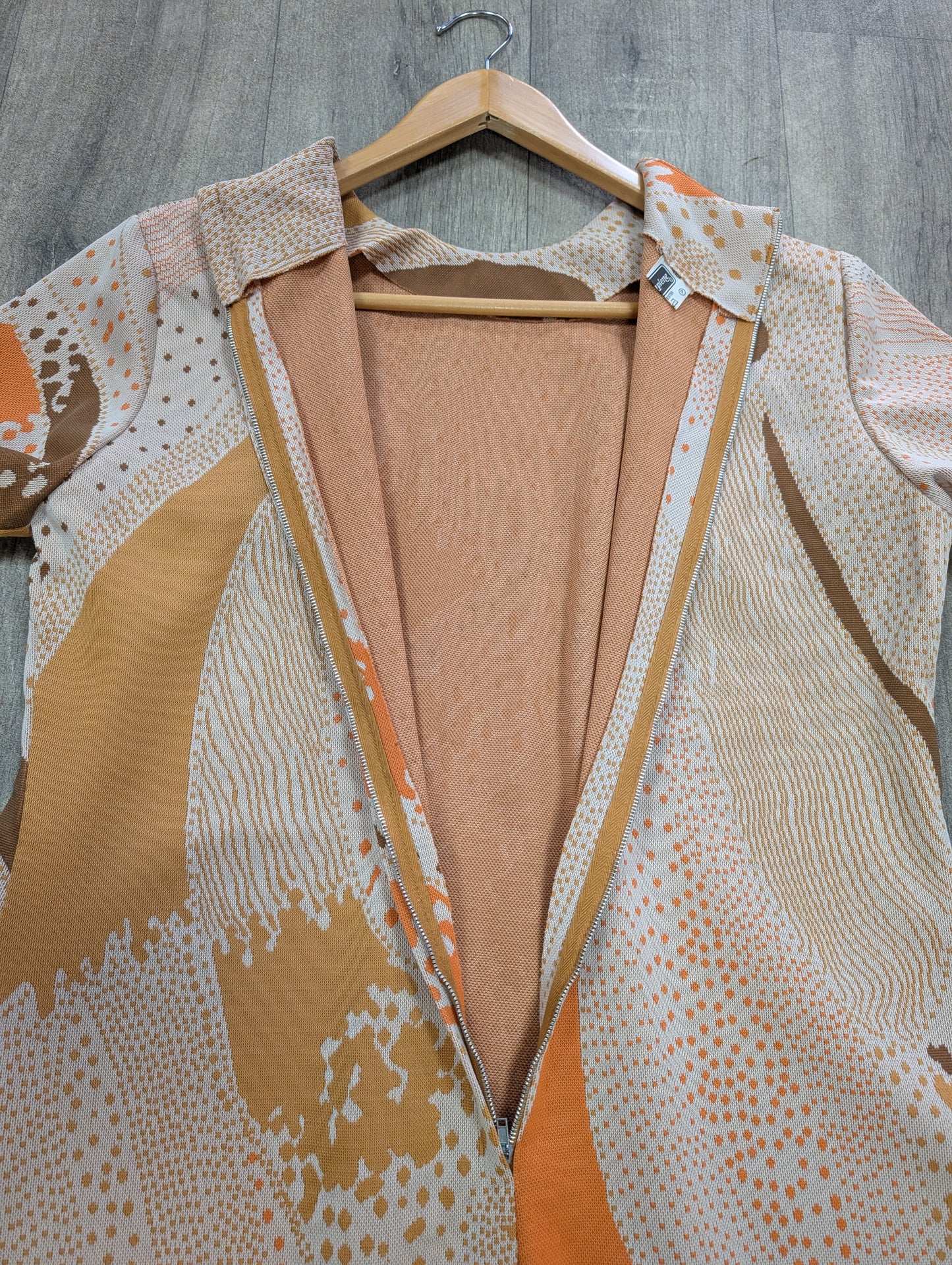 1960s crimplene dress - L/16