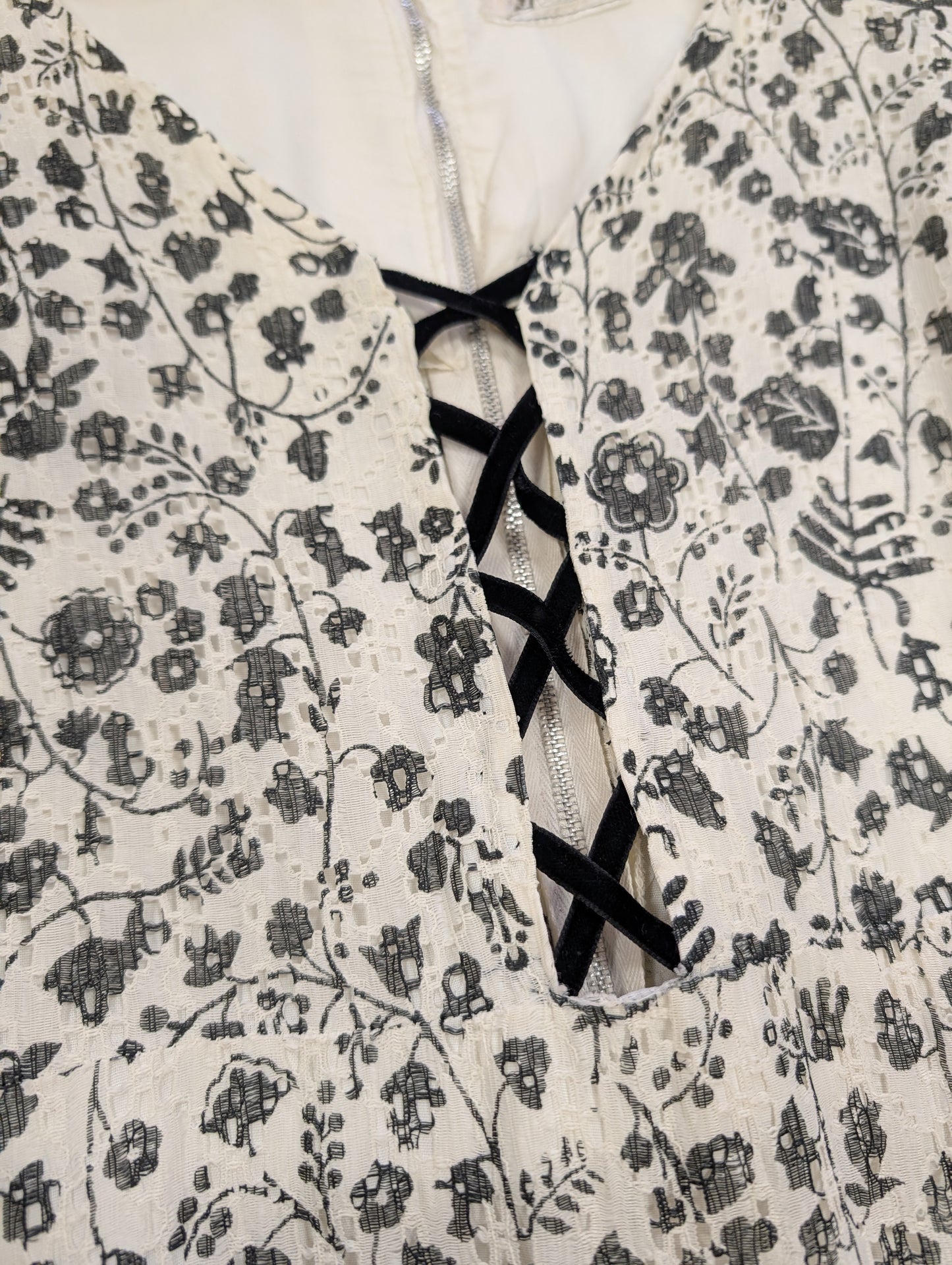 1970s Richard Shops black and white maxi dress - S/8