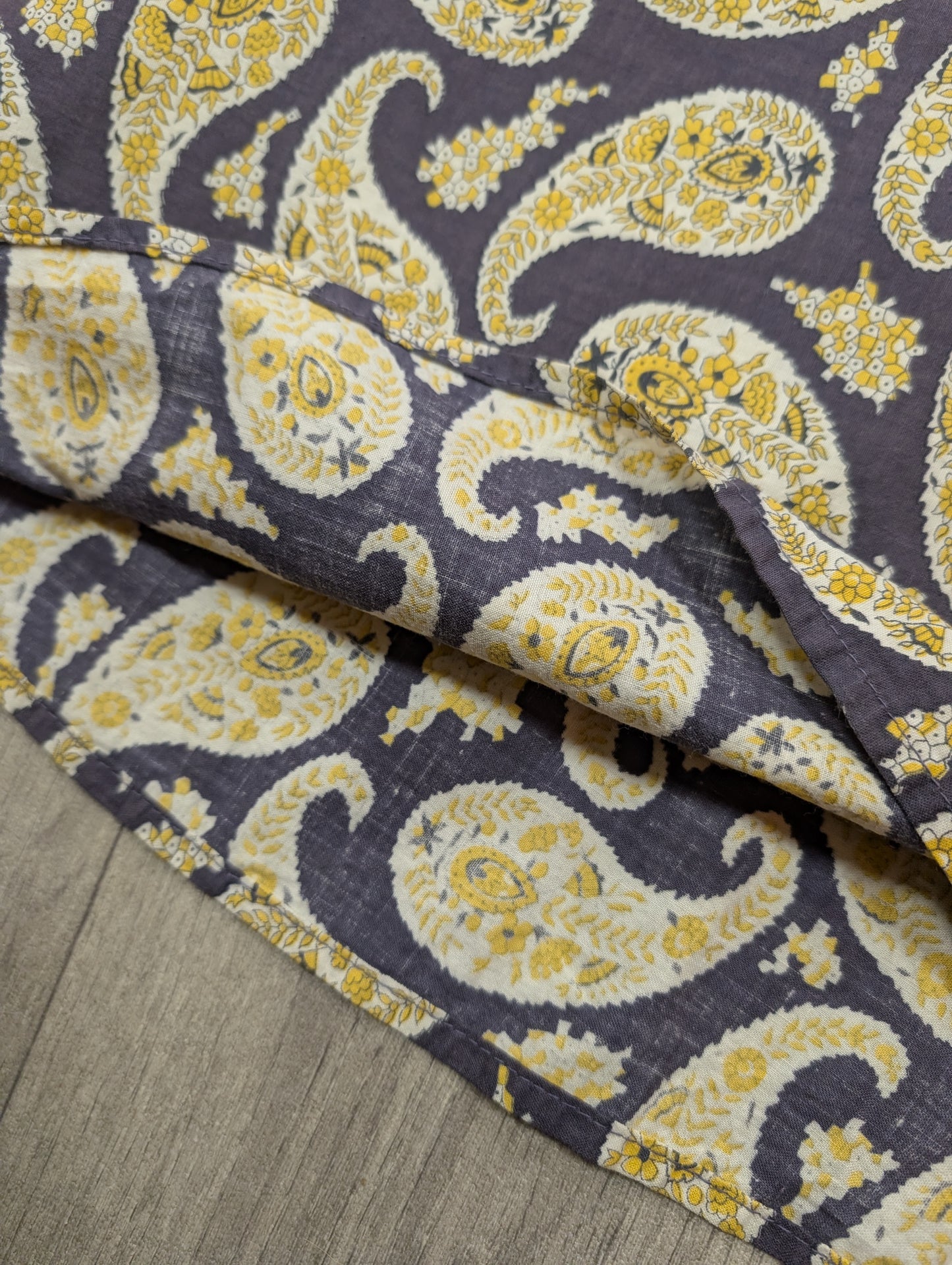 1950s St Michael paisley cotton full circle skirt - 23" waist