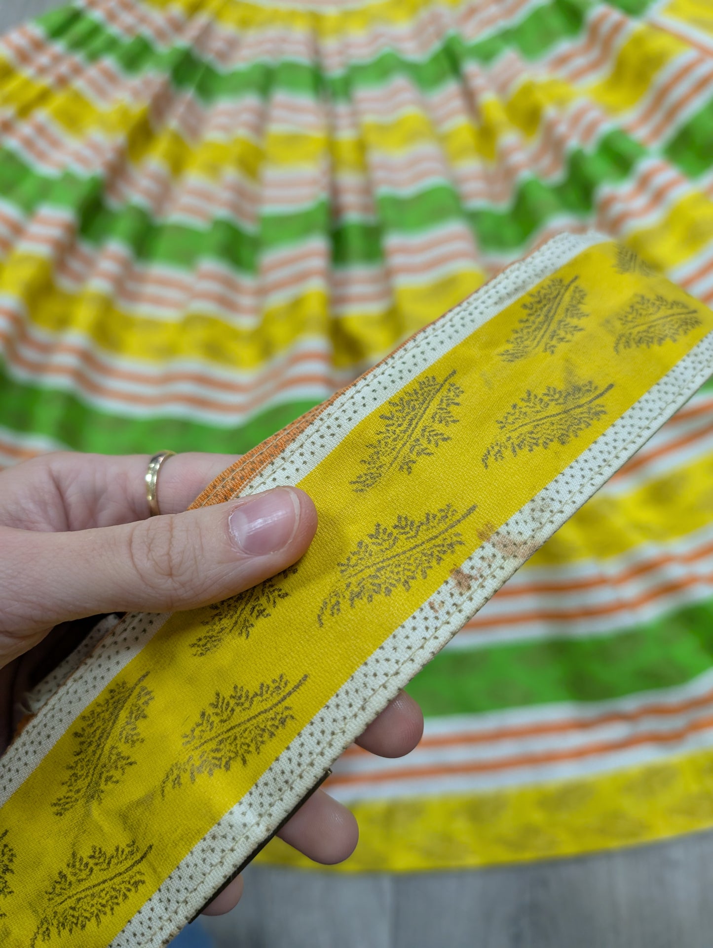 1950s Sportaville boussac cotton skirt - 26" waist