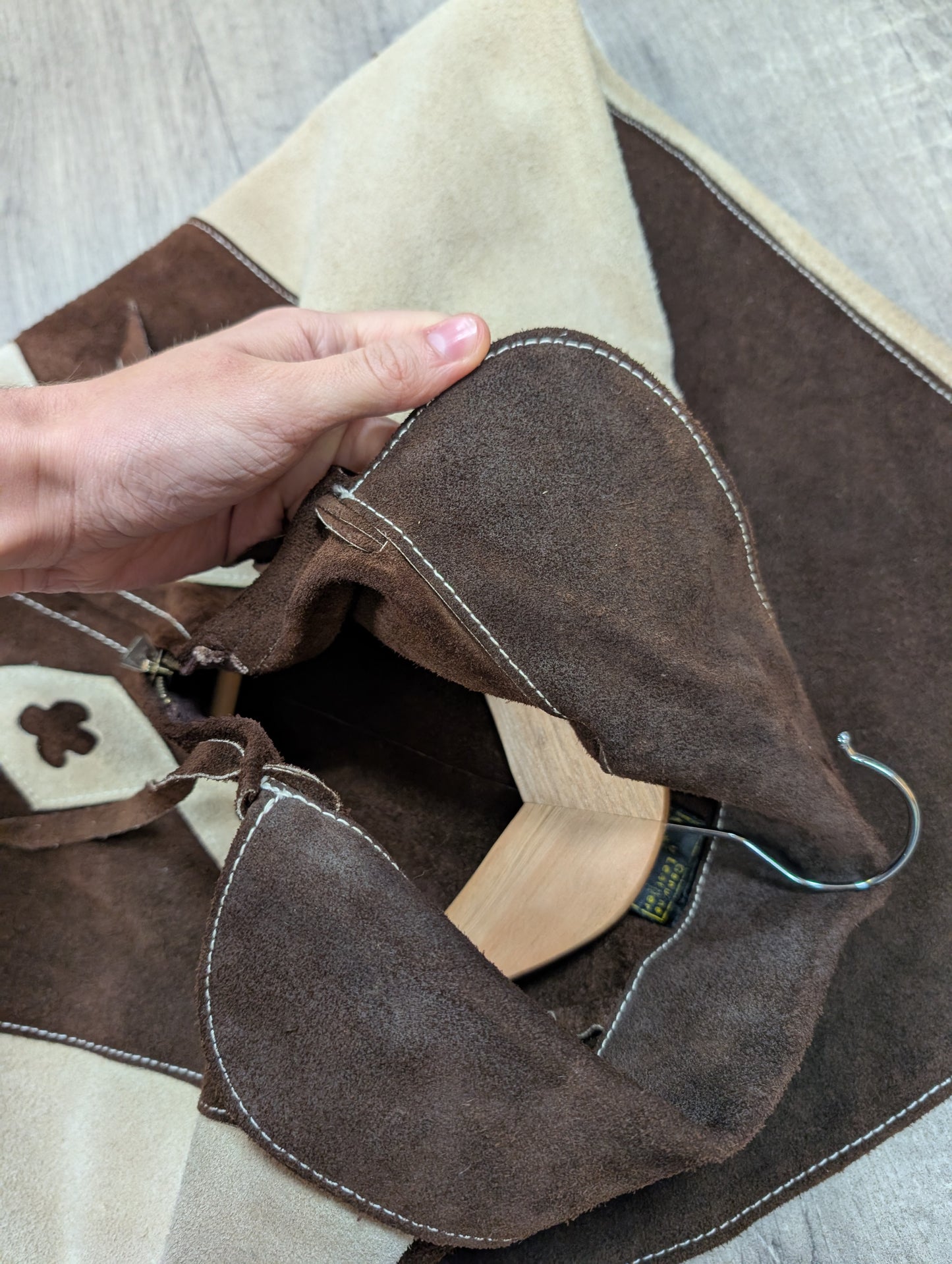 60s/70s Mexican suede cape