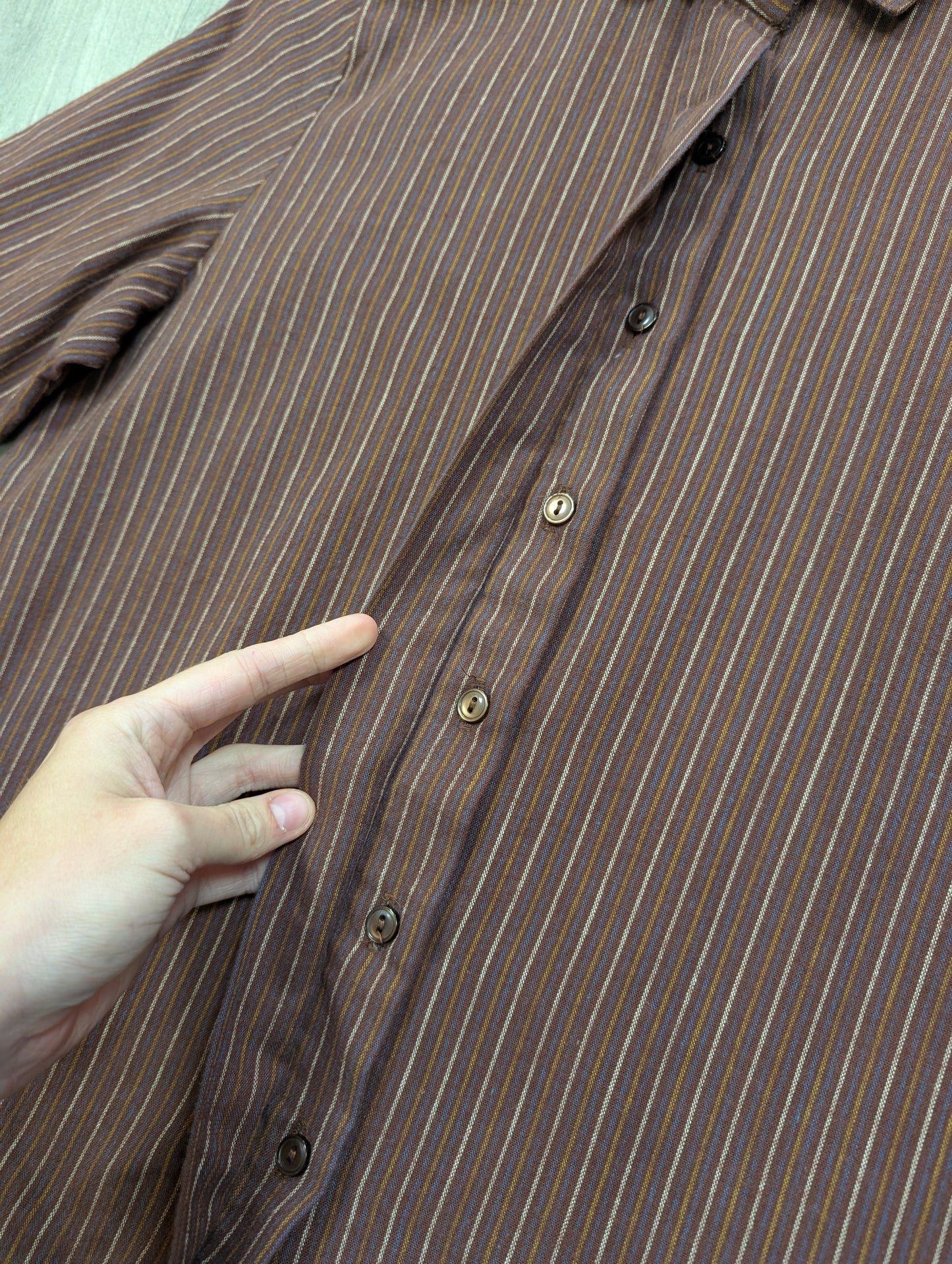 1980s St Michael brushed cotton shirt - XS