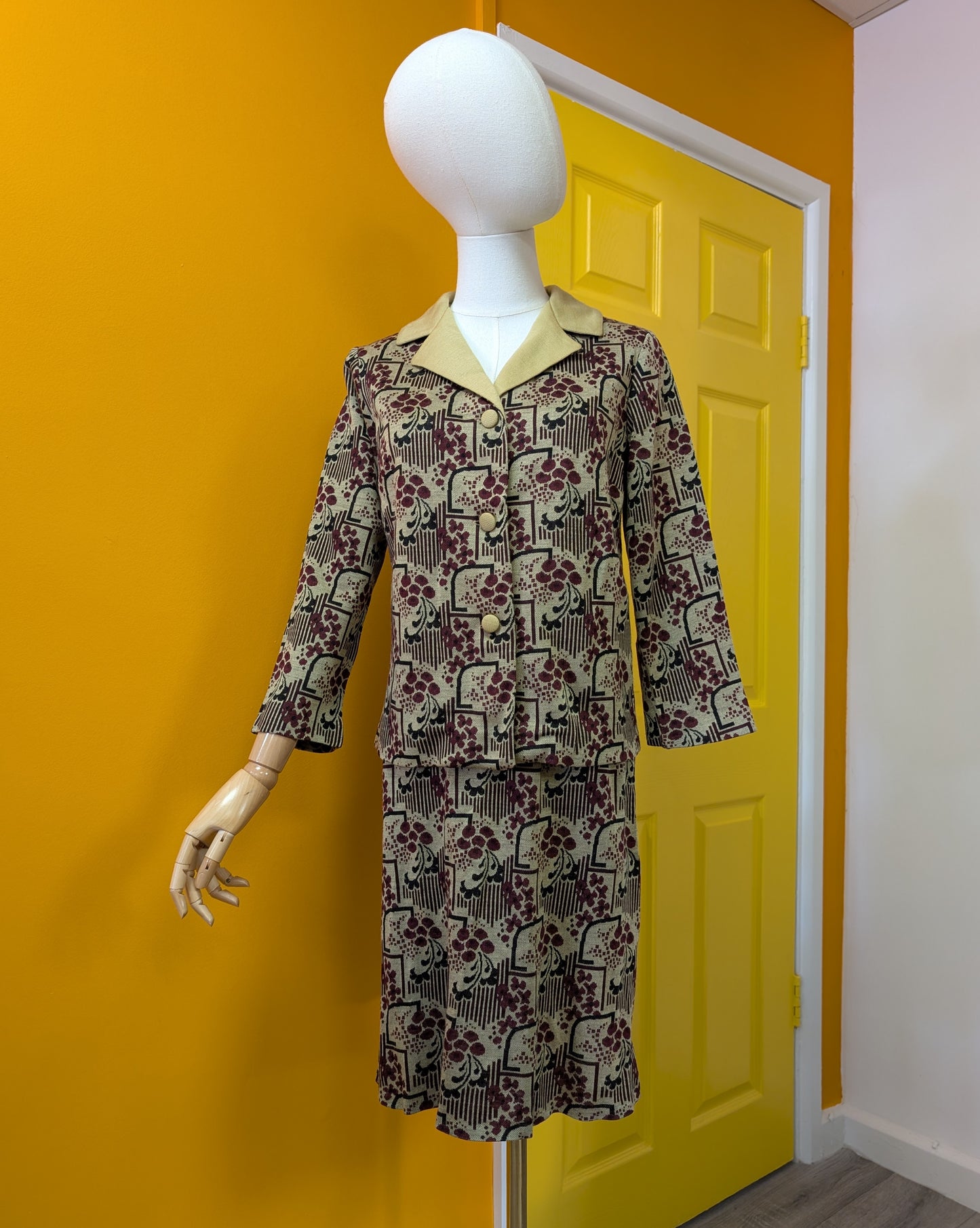 60s/70s Acrilan skirt suit - XS/S