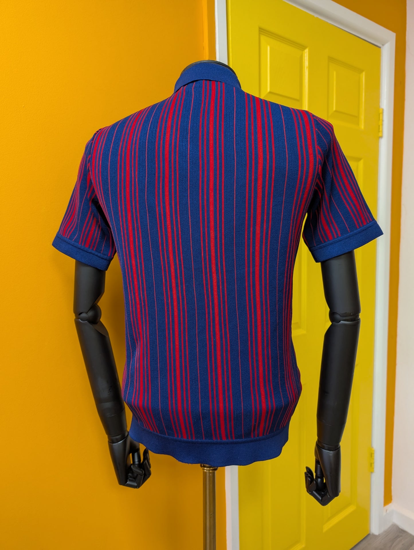 1960s St Michael red/blue shirt