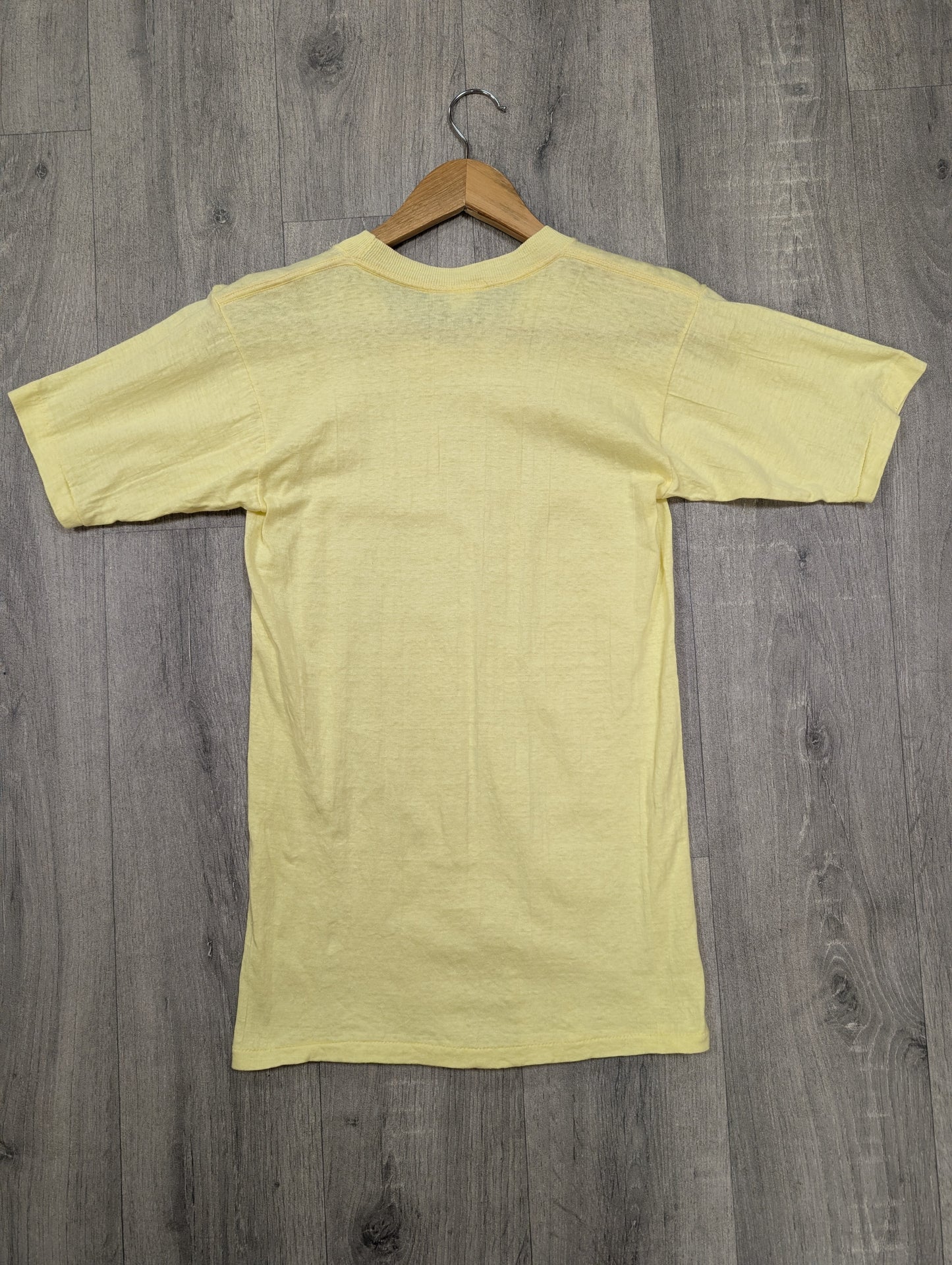 1970s pale yellow t-shirt