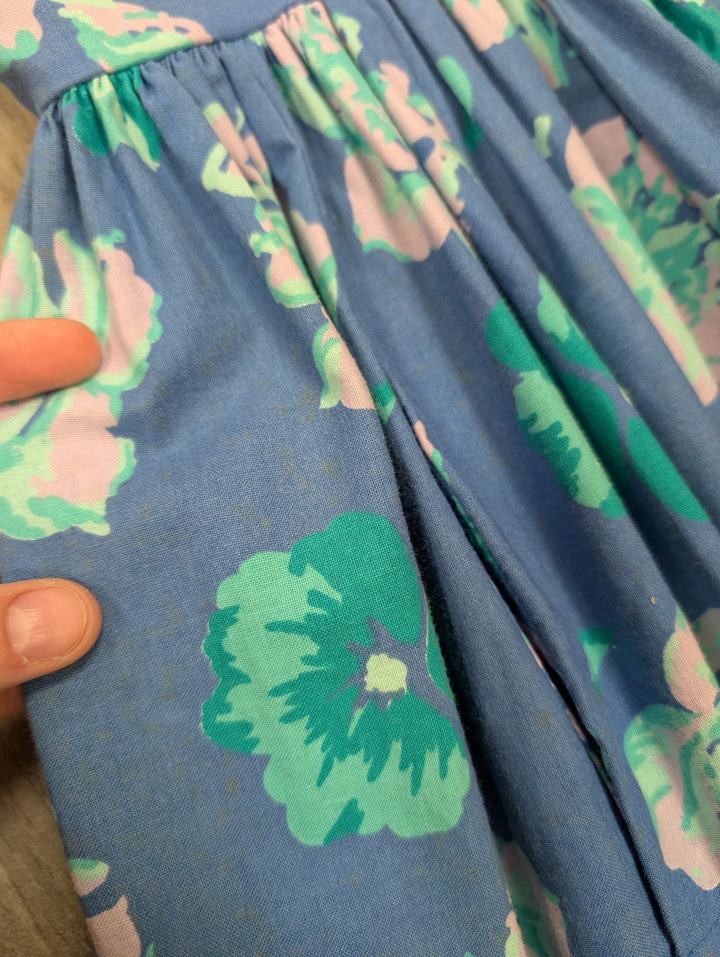 1980s Laura Ashley floral cotton dress - S/8