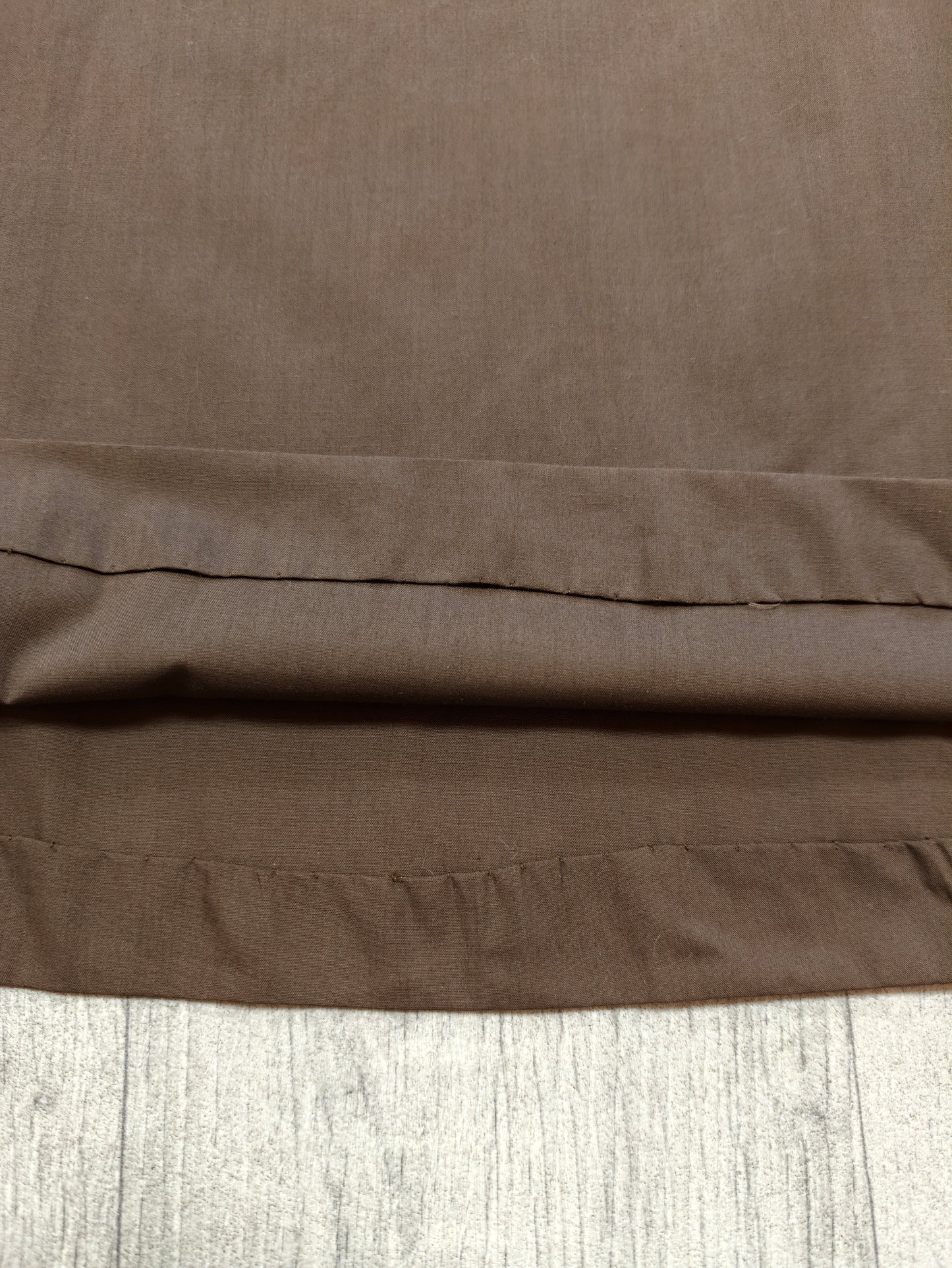 Brown cotton dress with floral dress - S/8/10
