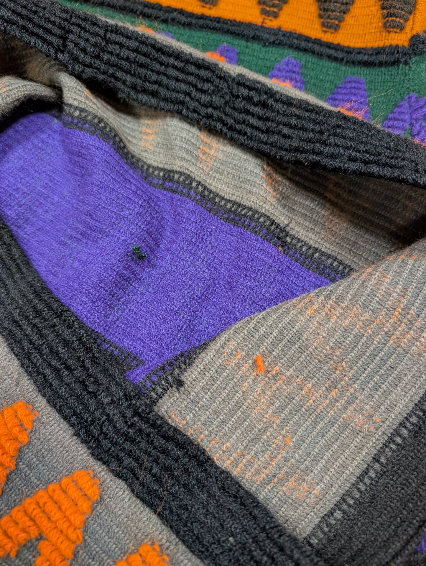1960s Pant-Man textured jumper