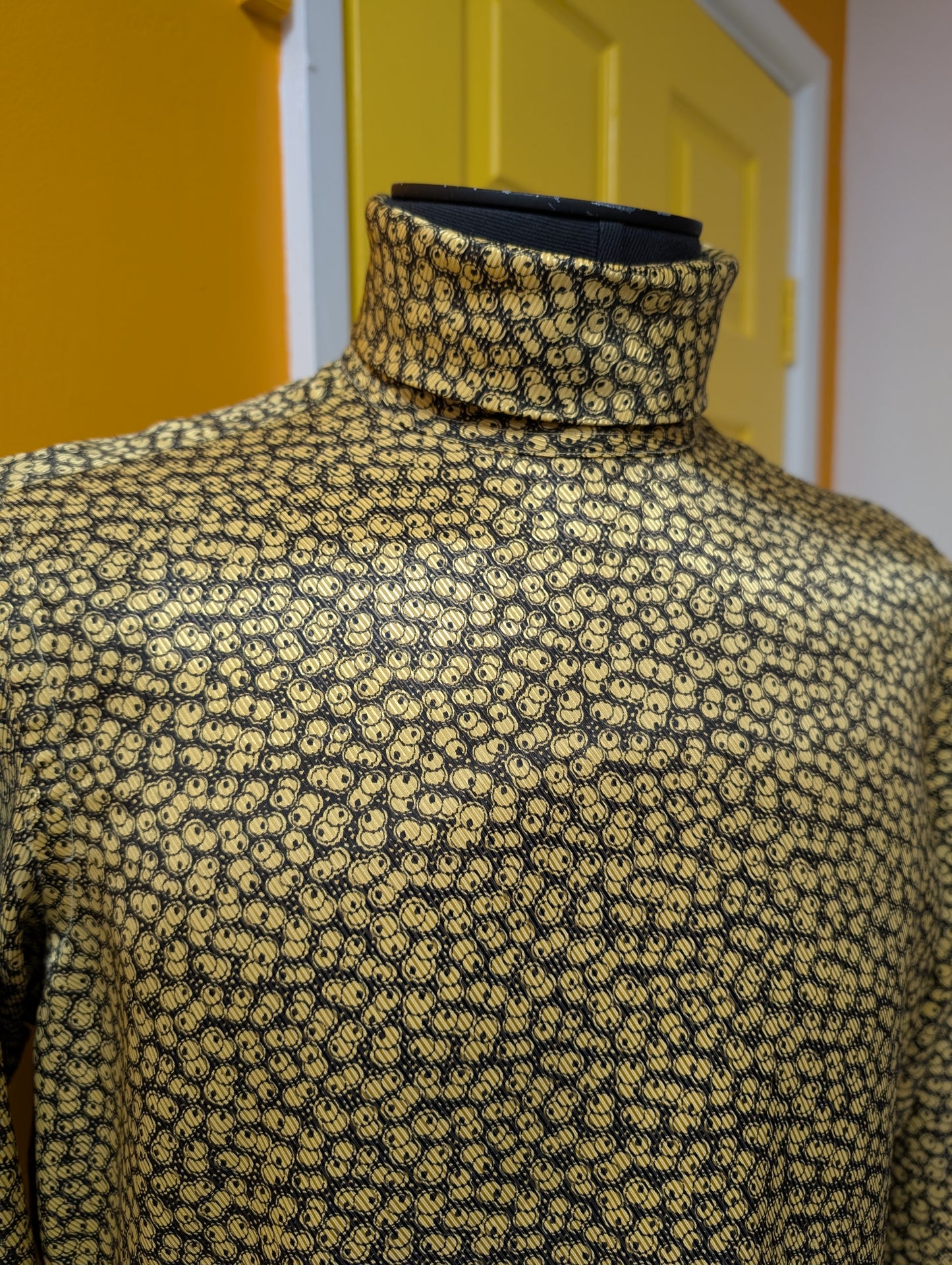 Incredible 1960s Mr Fish roll neck top