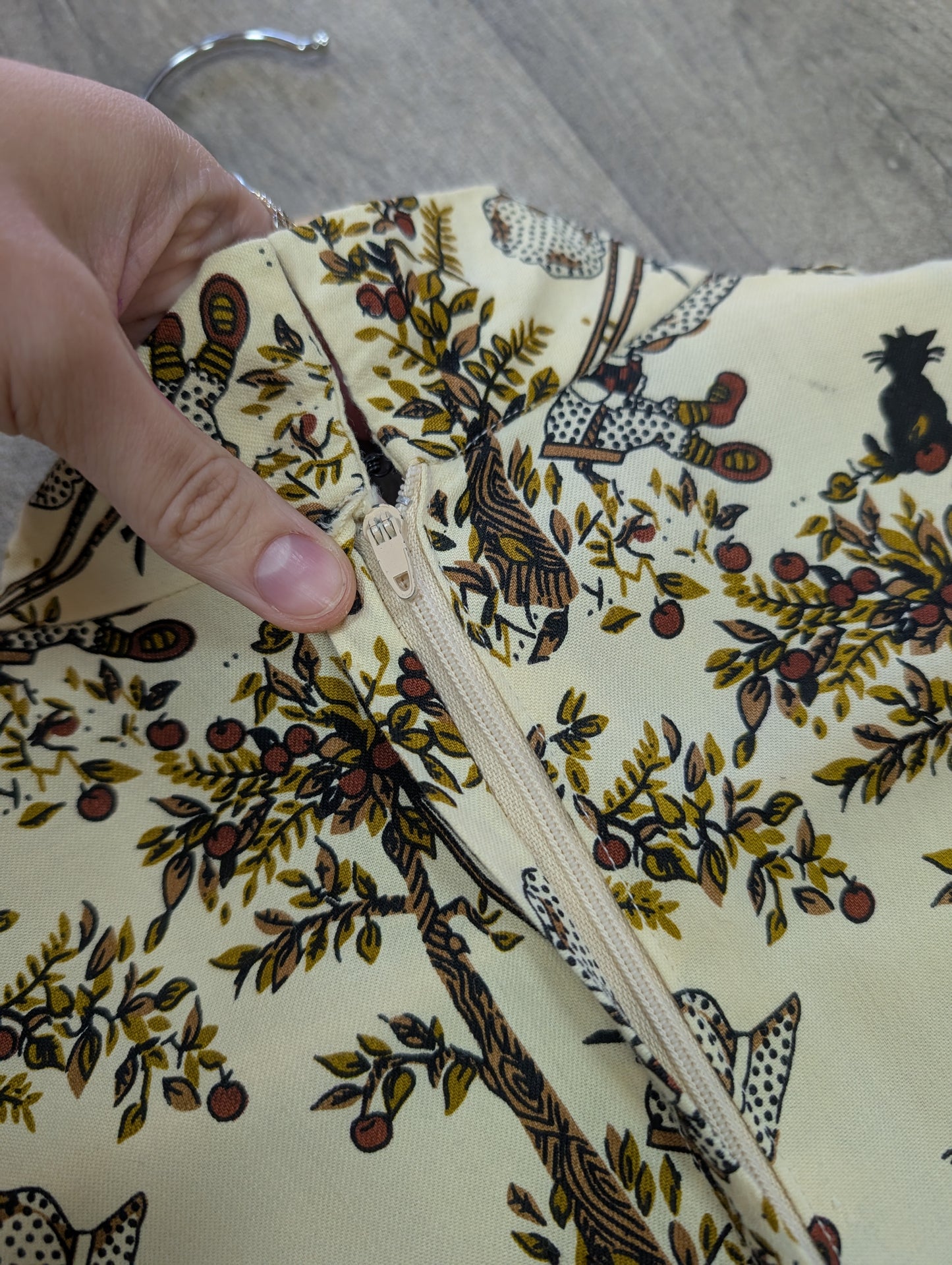 1970s Marion Donaldson novelty Holly Hobbie print maxi dress - XS/S/6/8