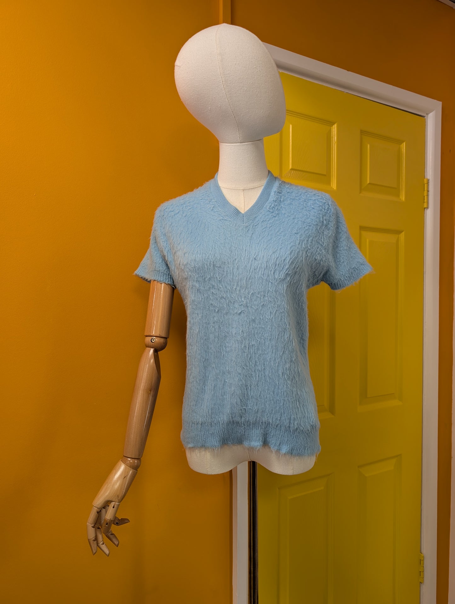 1960s turbo orlon fluffy fuzzy top/jumper - S/M