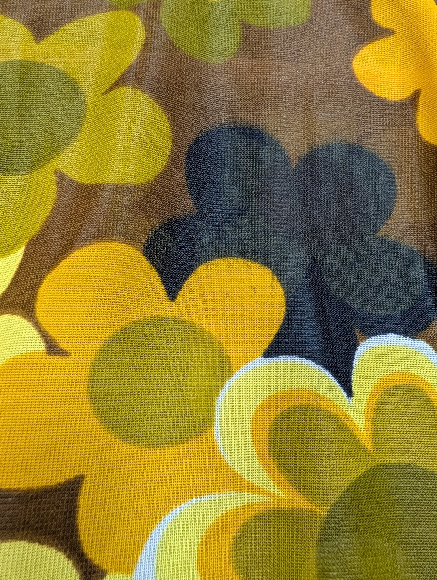 60s/70s flower power floral shirt - S