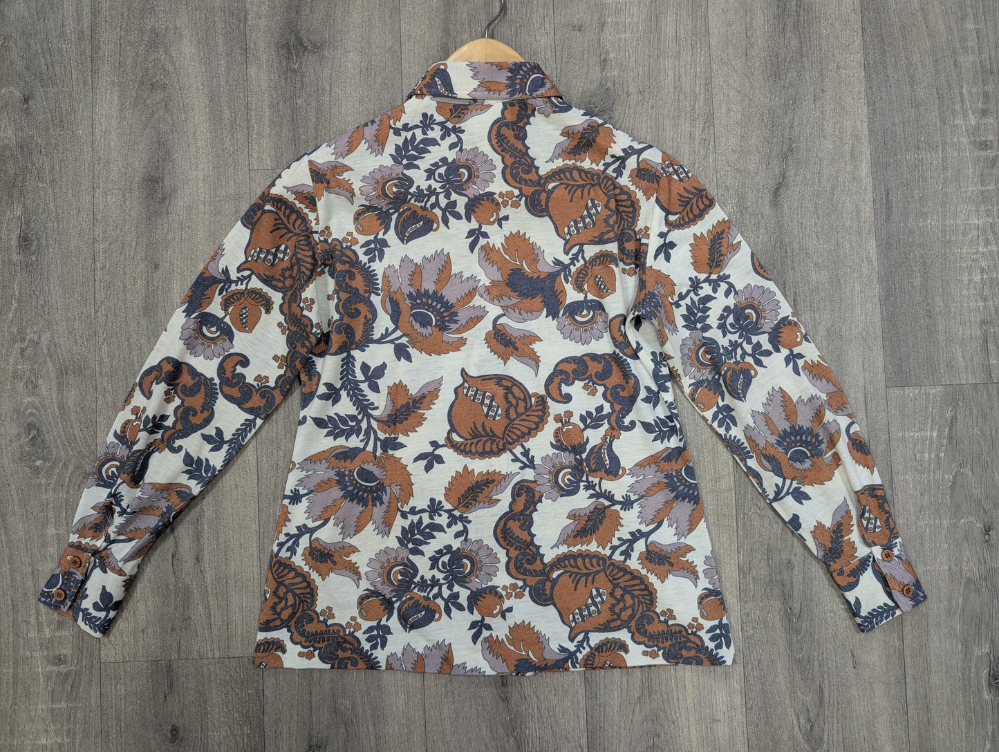 1970s David Keys dagger collar shirt - S