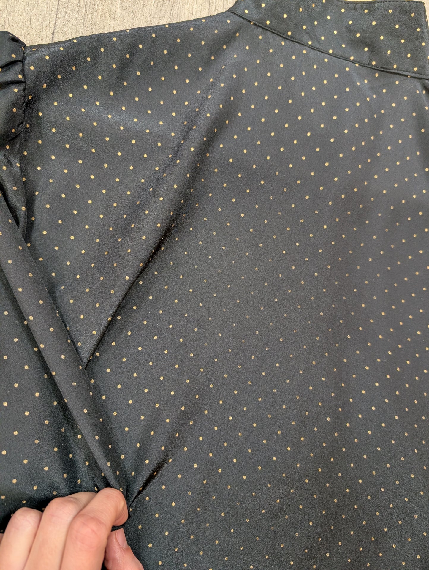 1980s Peepers blouse with neck tie - S/M