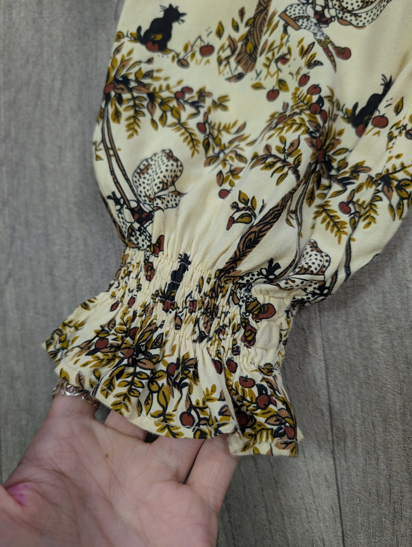 1970s Marion Donaldson novelty Holly Hobbie print maxi dress - XS/S/6/8