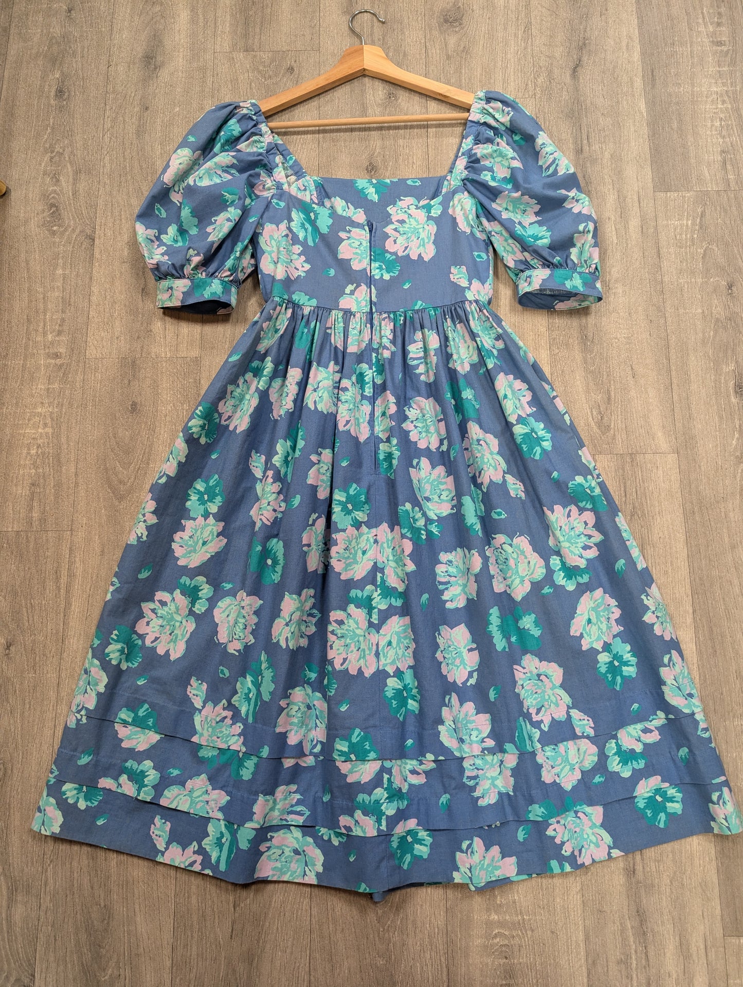 1980s Laura Ashley floral cotton dress - S/8