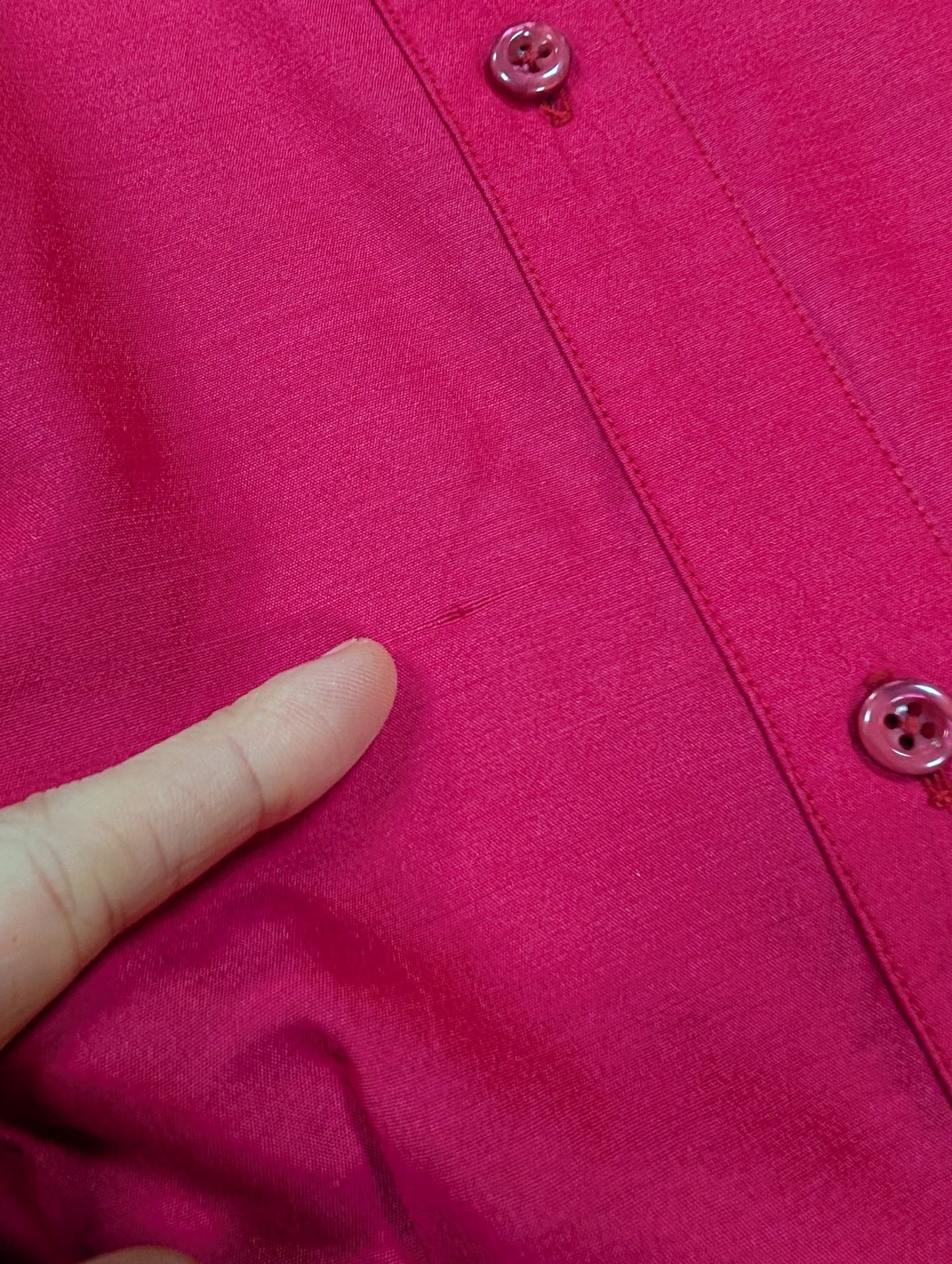 1980s Francesca of Damon for Starington pink silk dress - M/10/12