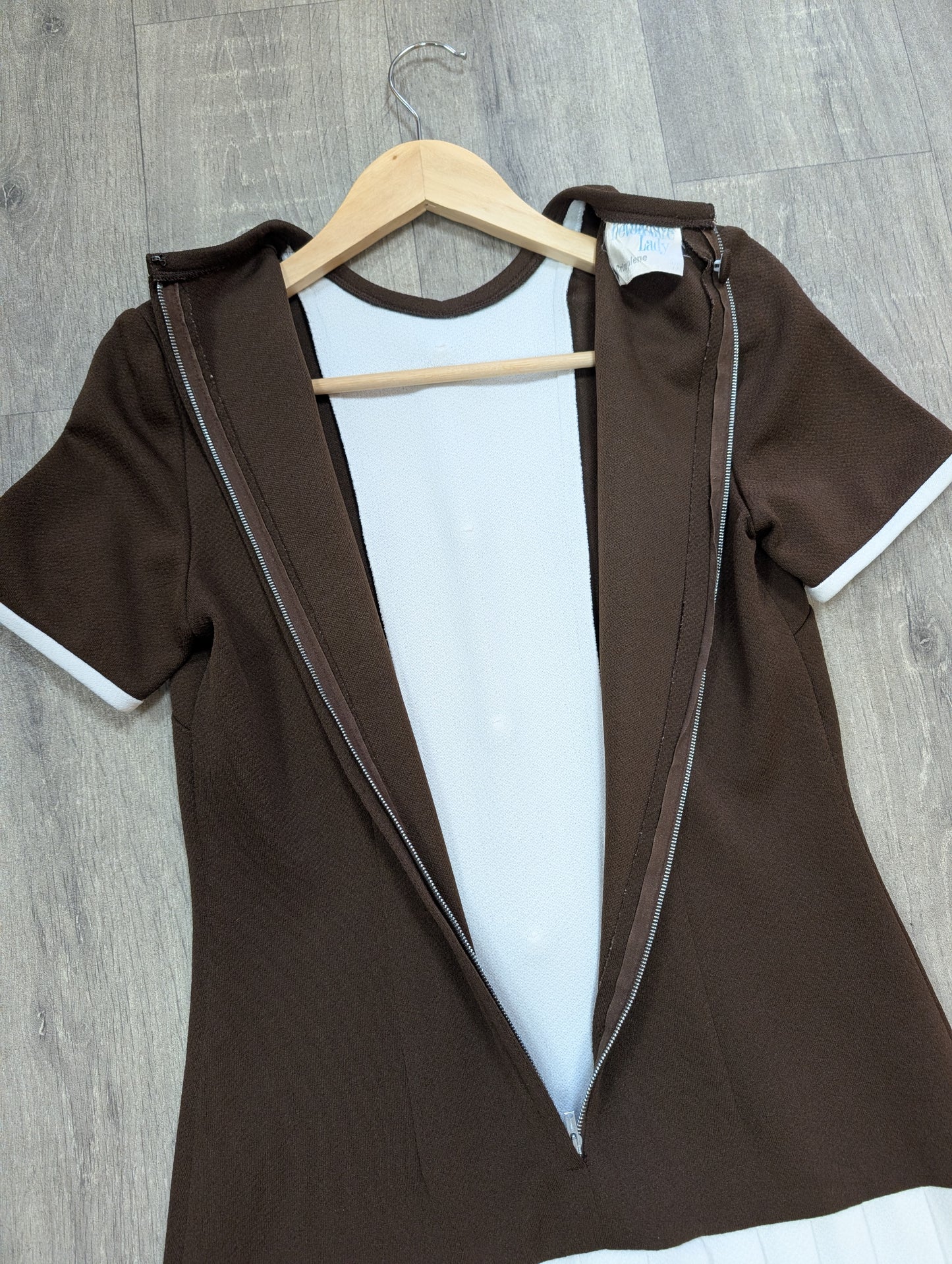 1960s Devonshire Lady crimplene dress - S/8/10
