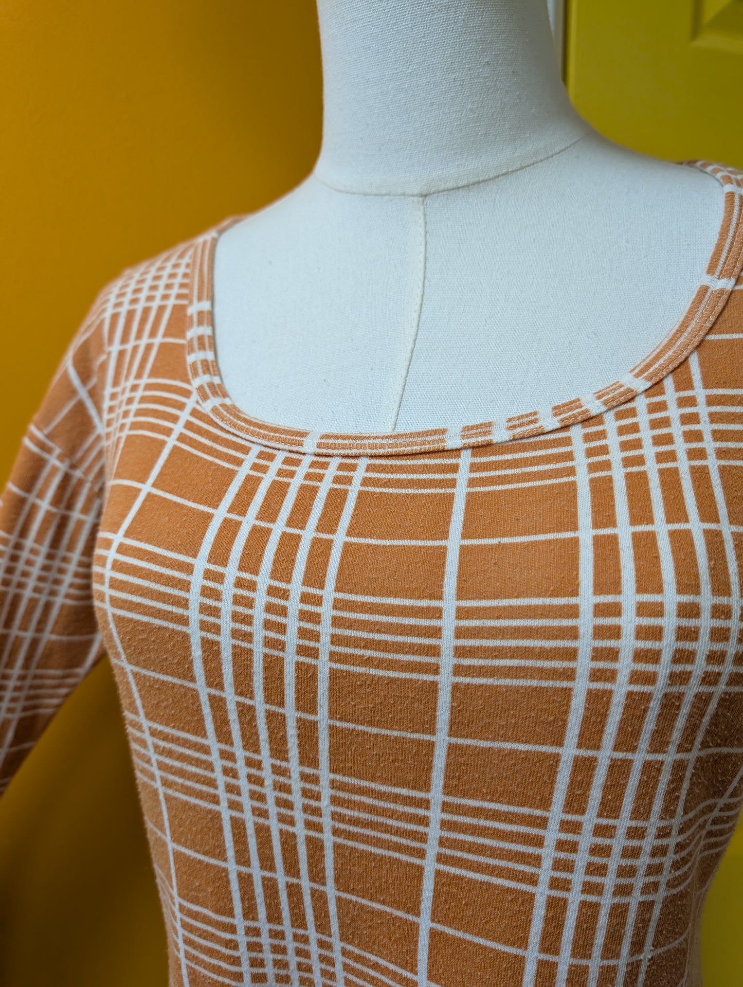1970s Pegasus cotton check t-shirt - M