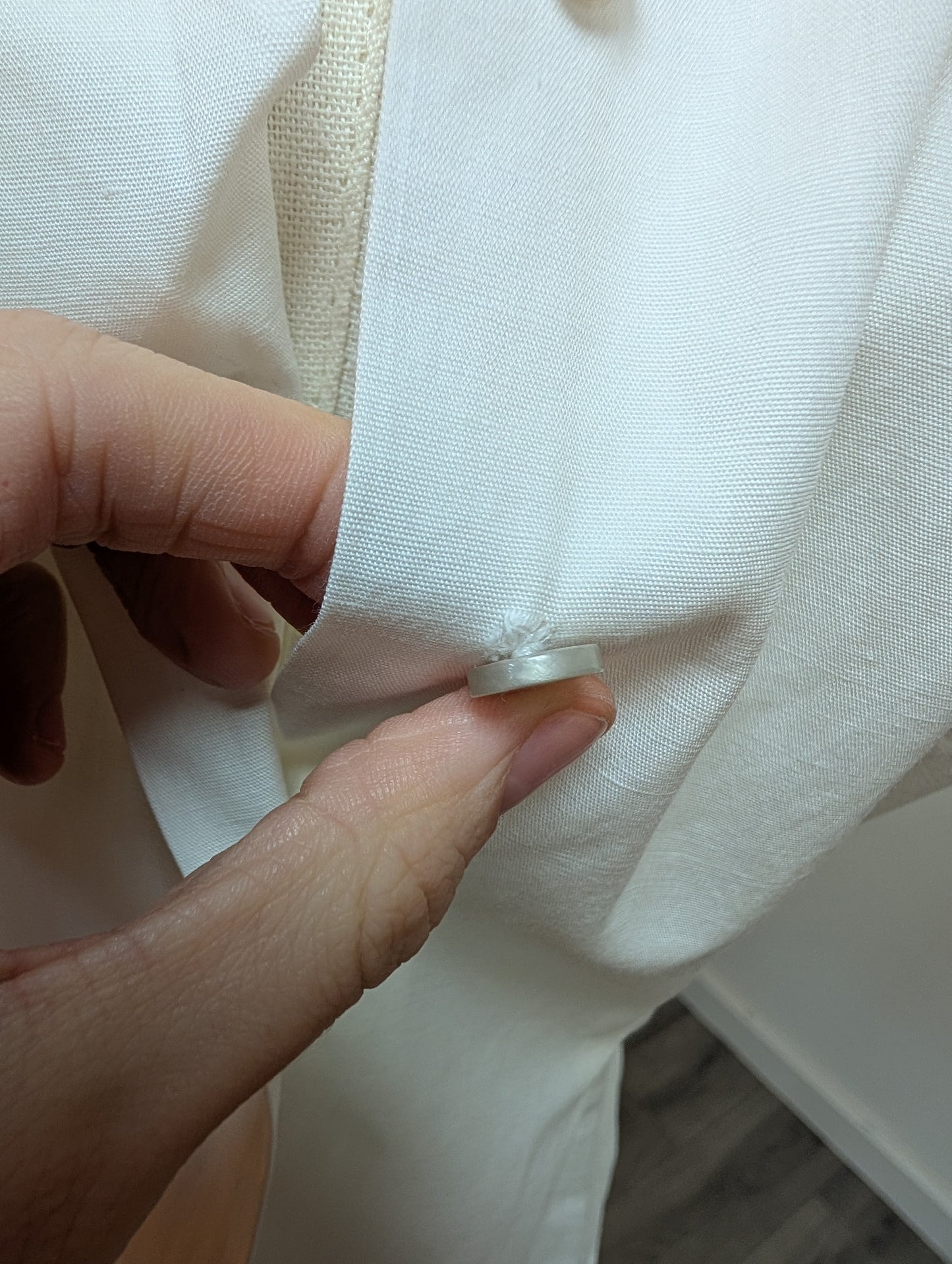 1950s Judy Graduate white cotton shirt - S/10