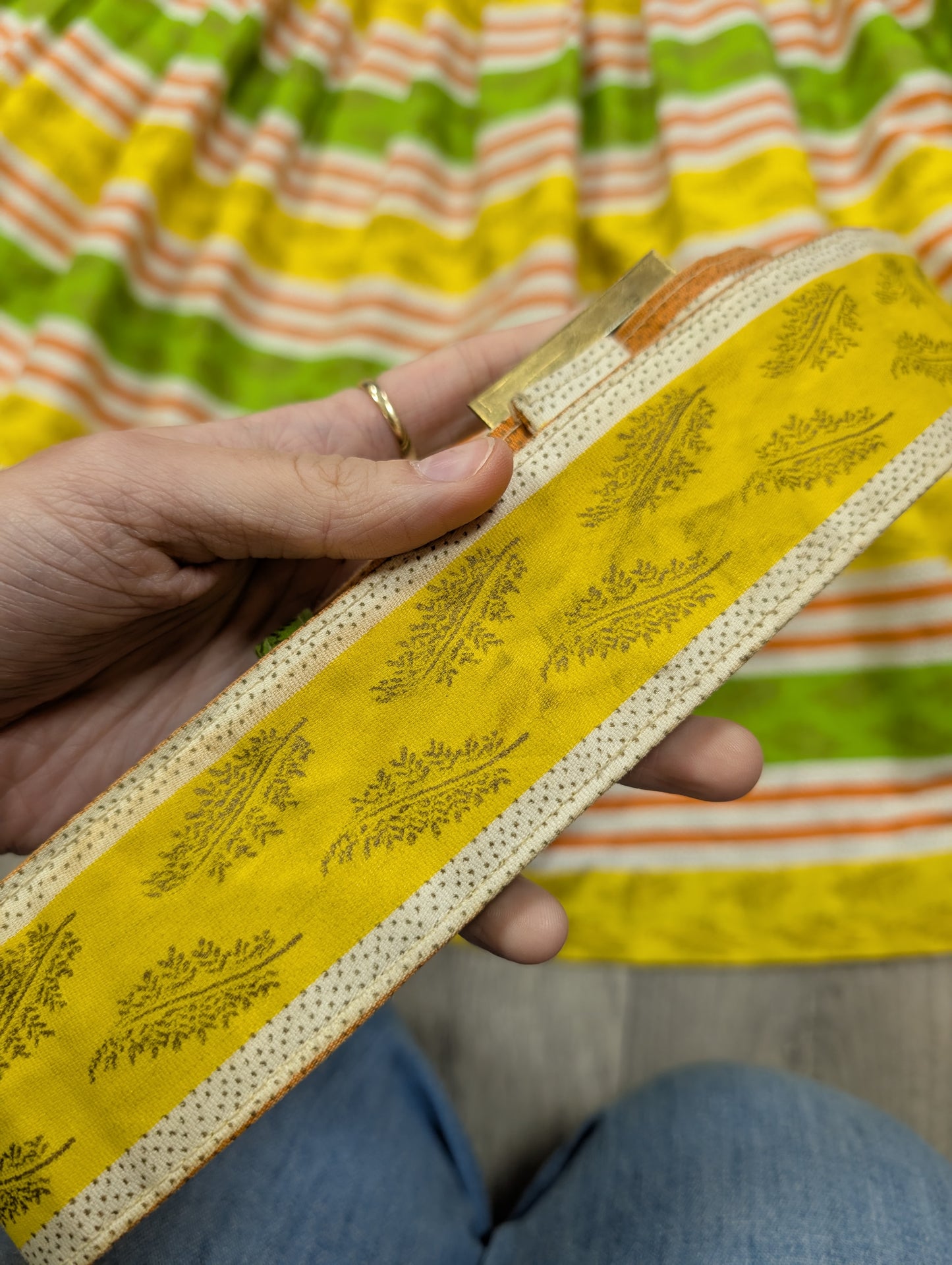 1950s Sportaville boussac cotton skirt - 26" waist