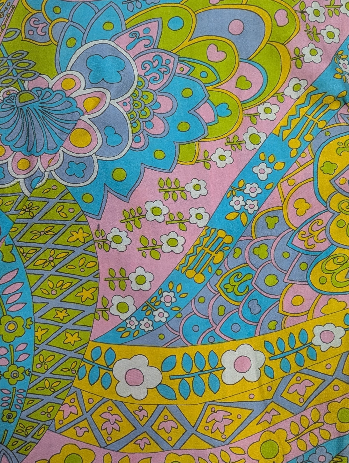1960s Miss Holly psychedelic cotton dress - M