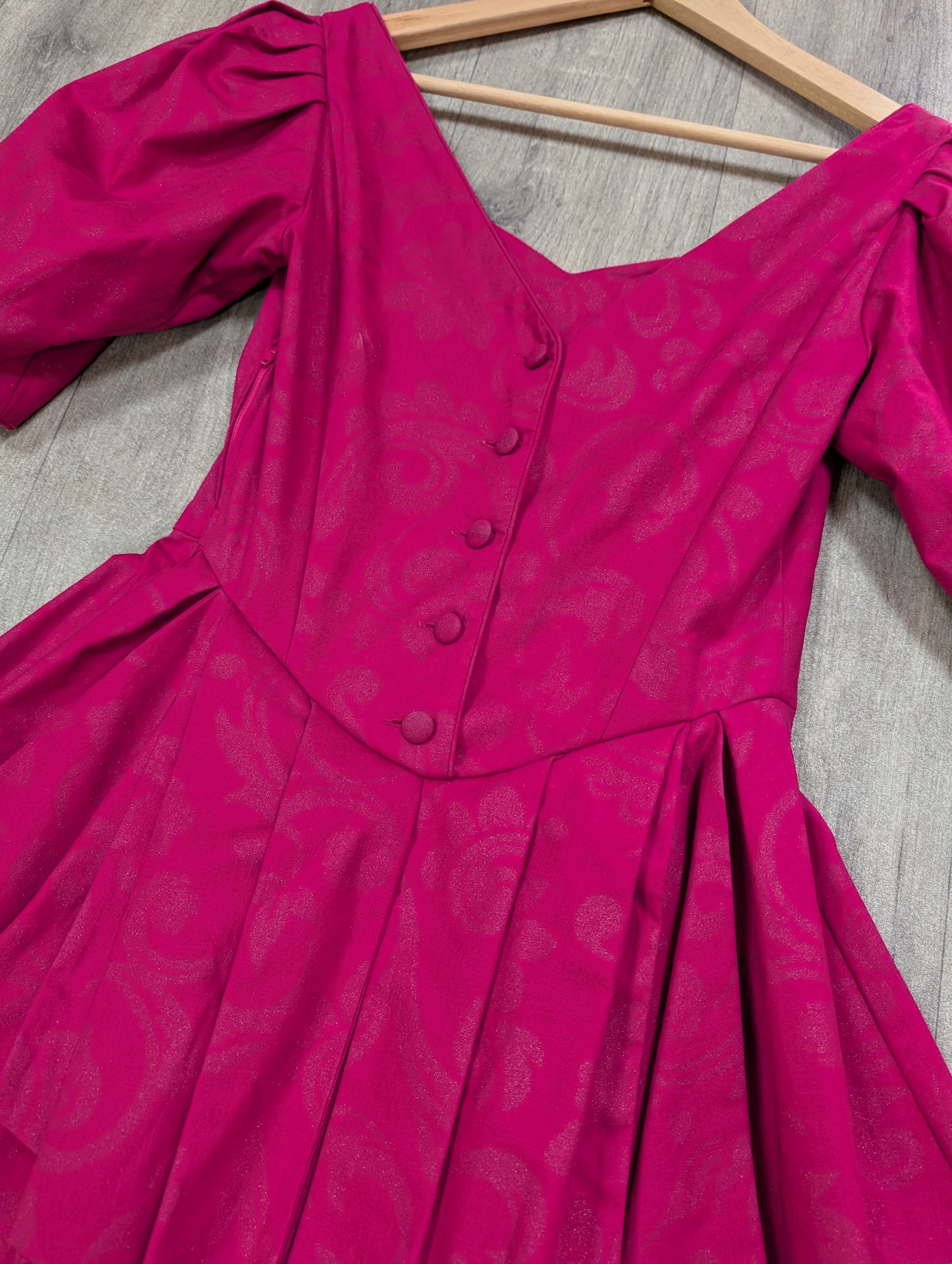 1980s Laura Ashley pink dress - S/8