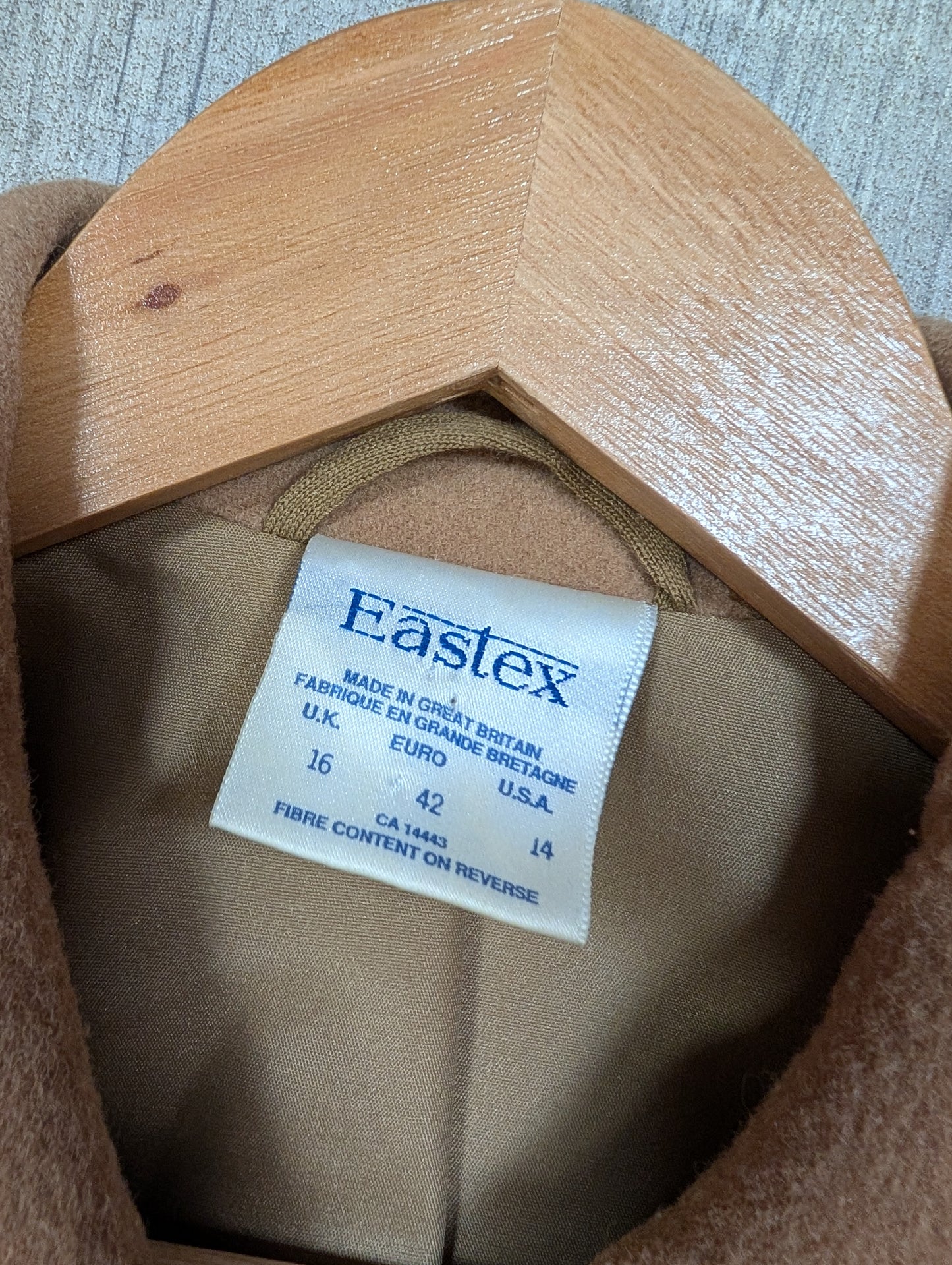 80s/90s Eastex wool blend coat - M/L