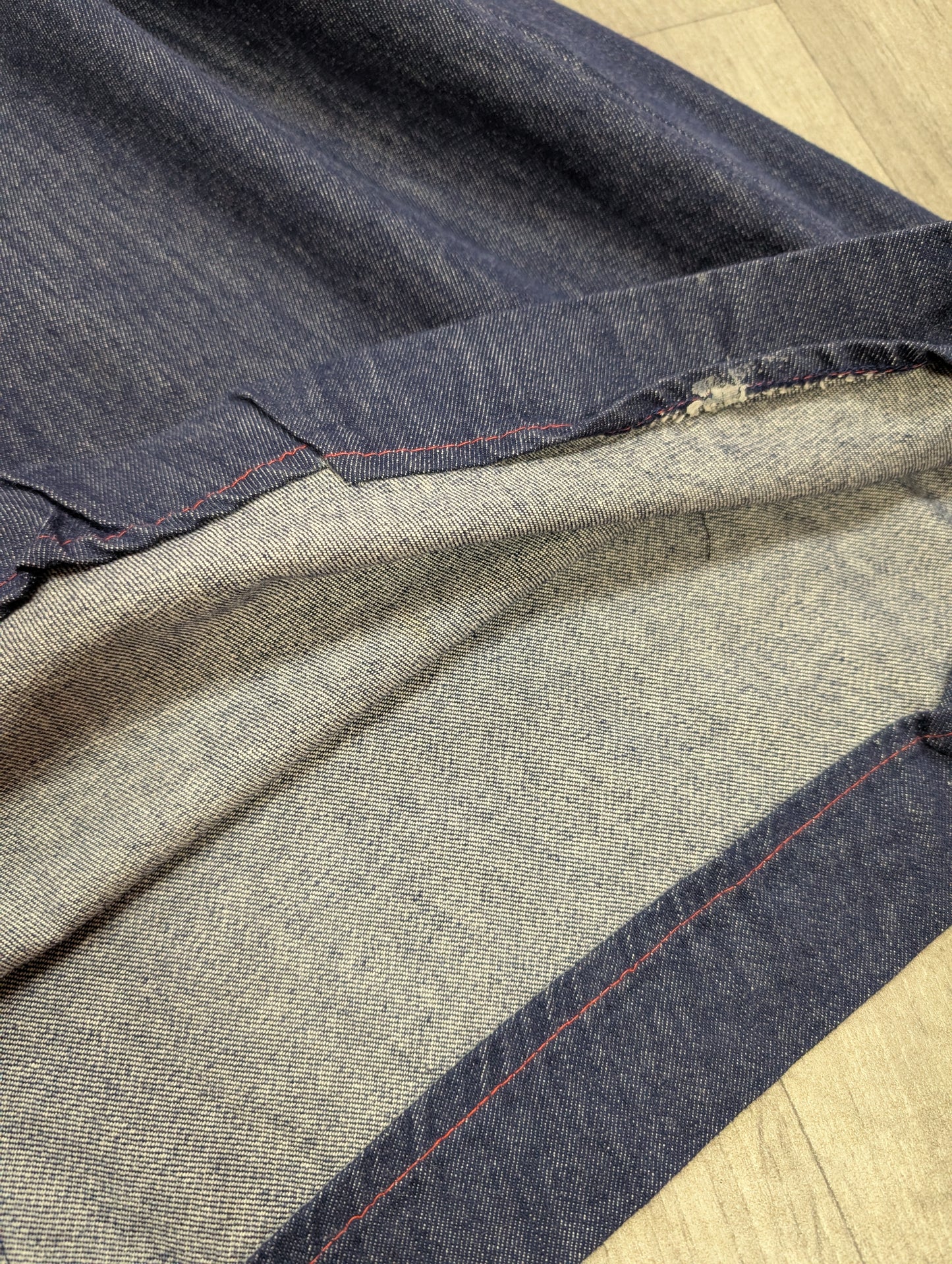 1970s C&A denim dress and belt - S/M/10/12