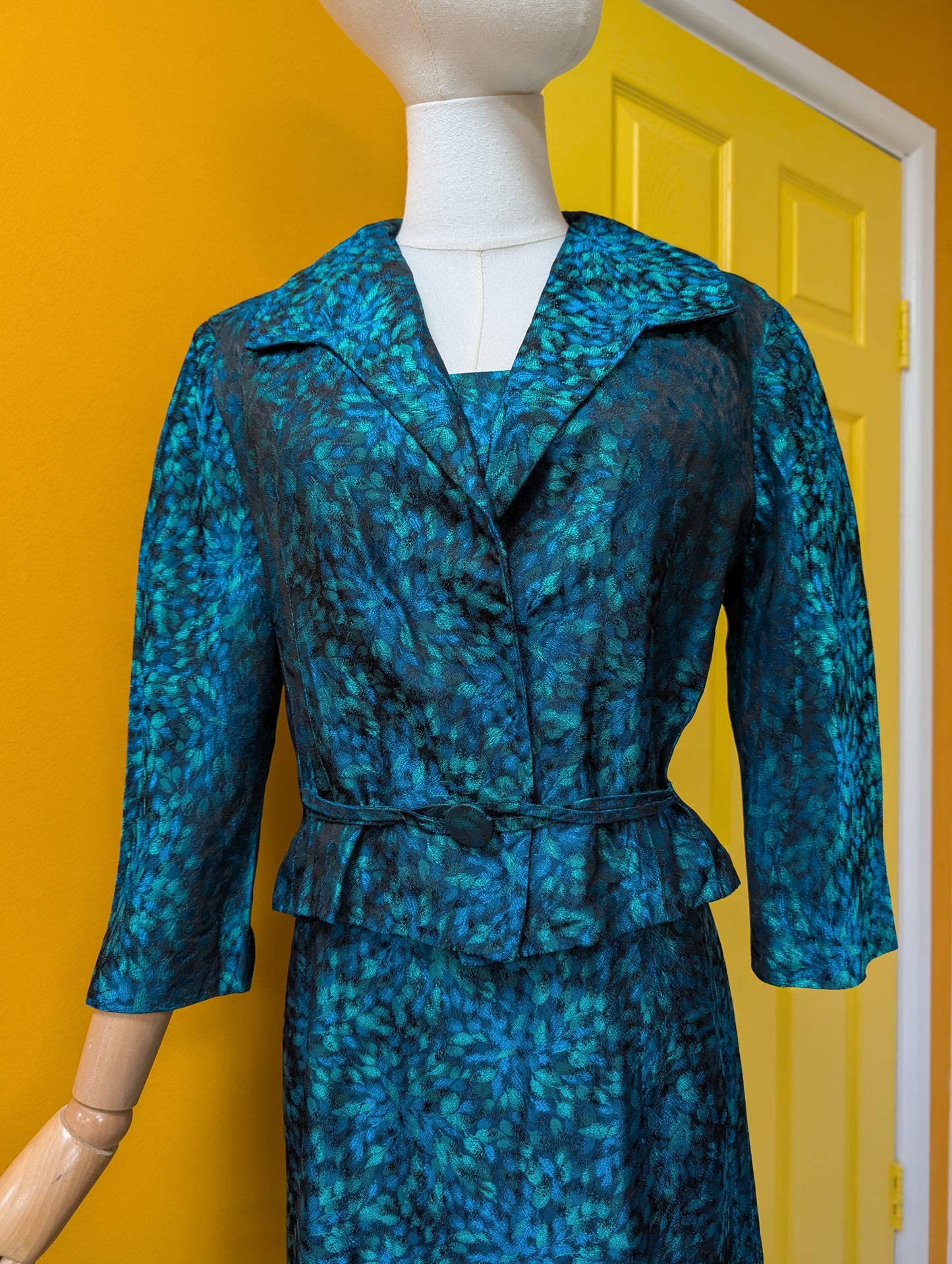 1960s Kitty Copeland dress and jacket - Size 10/12