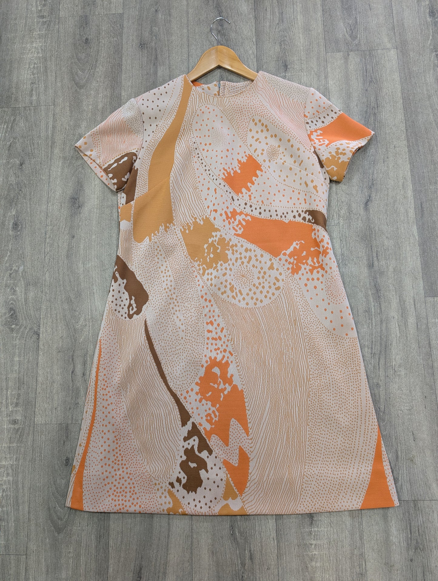 1960s crimplene dress - L/16