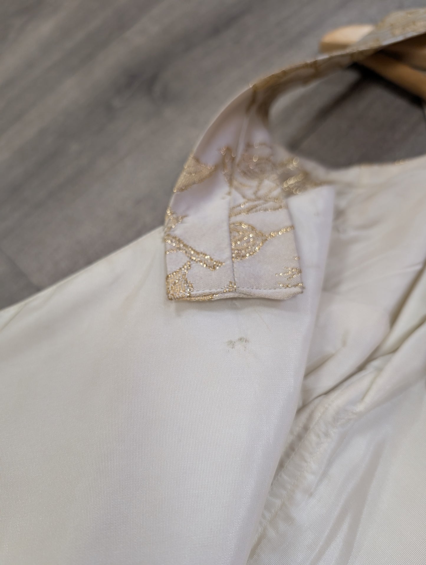 Gold brocade party dress - S/8