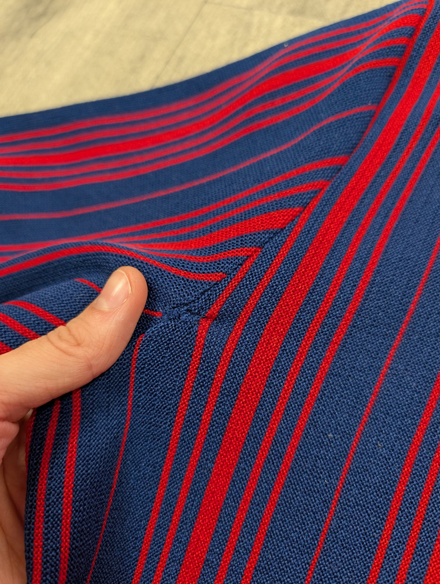 1960s St Michael red/blue shirt