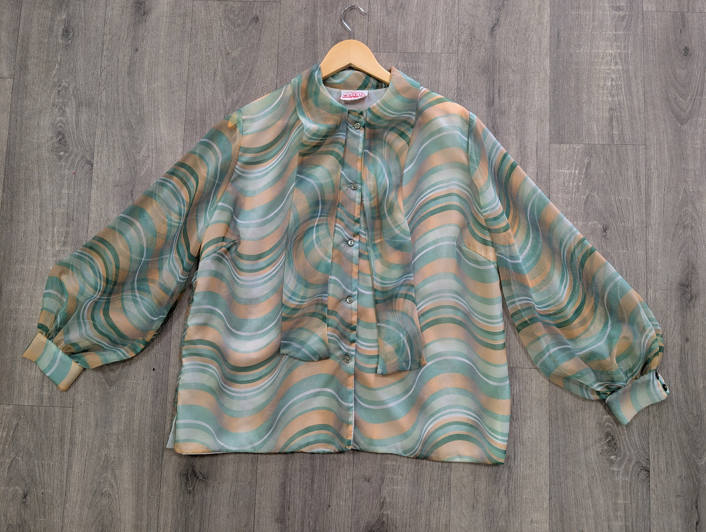60s/70s Welkut psychedelic blouse - L