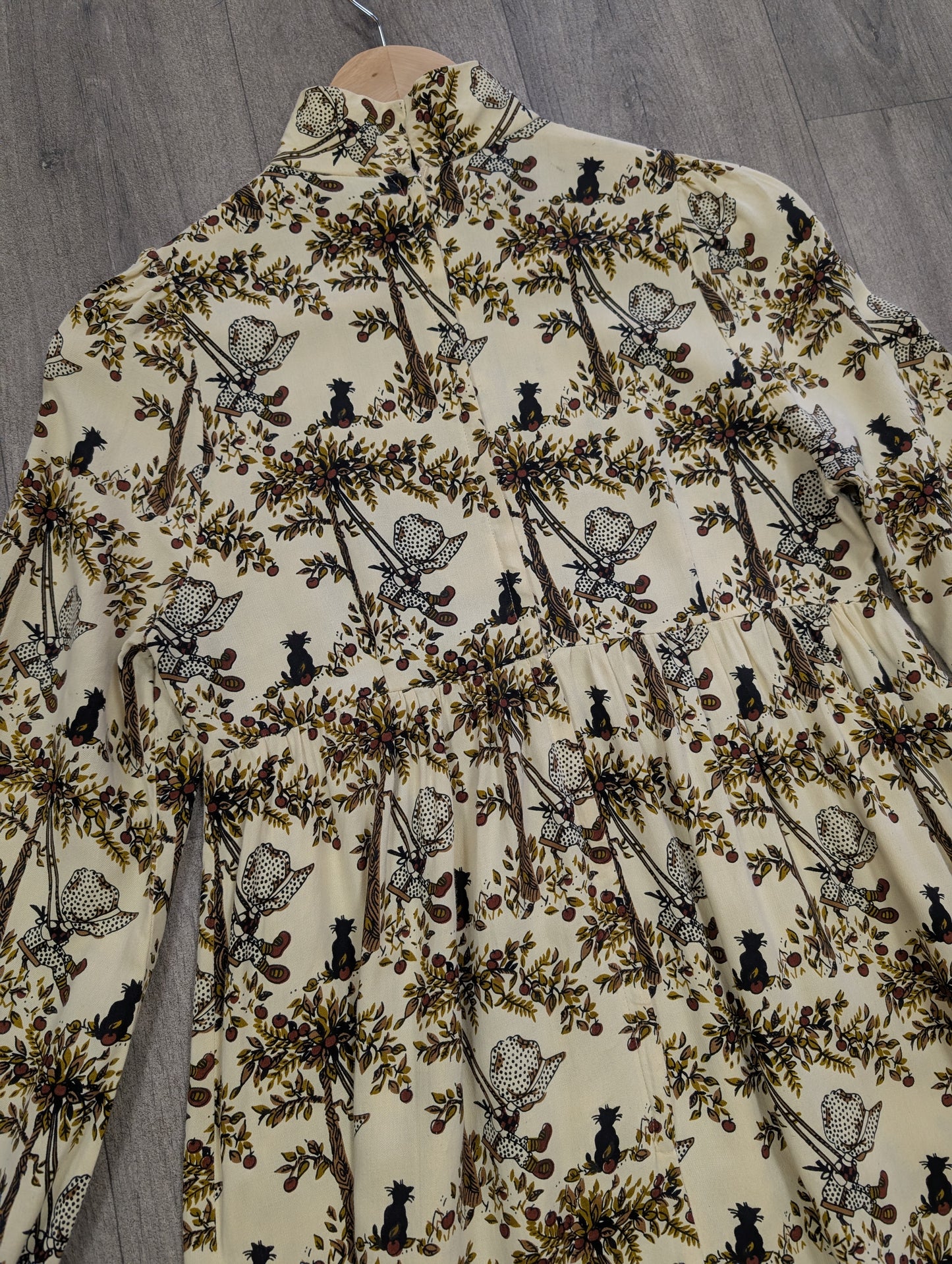 1970s Marion Donaldson novelty Holly Hobbie print maxi dress - XS/S/6/8