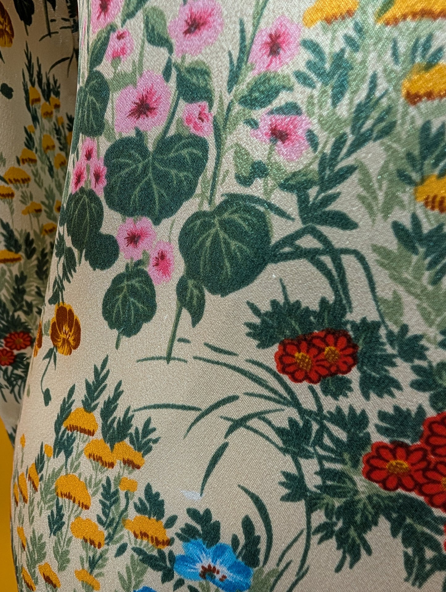 1970s Stuart Lang floral dagger collar shirt - XS