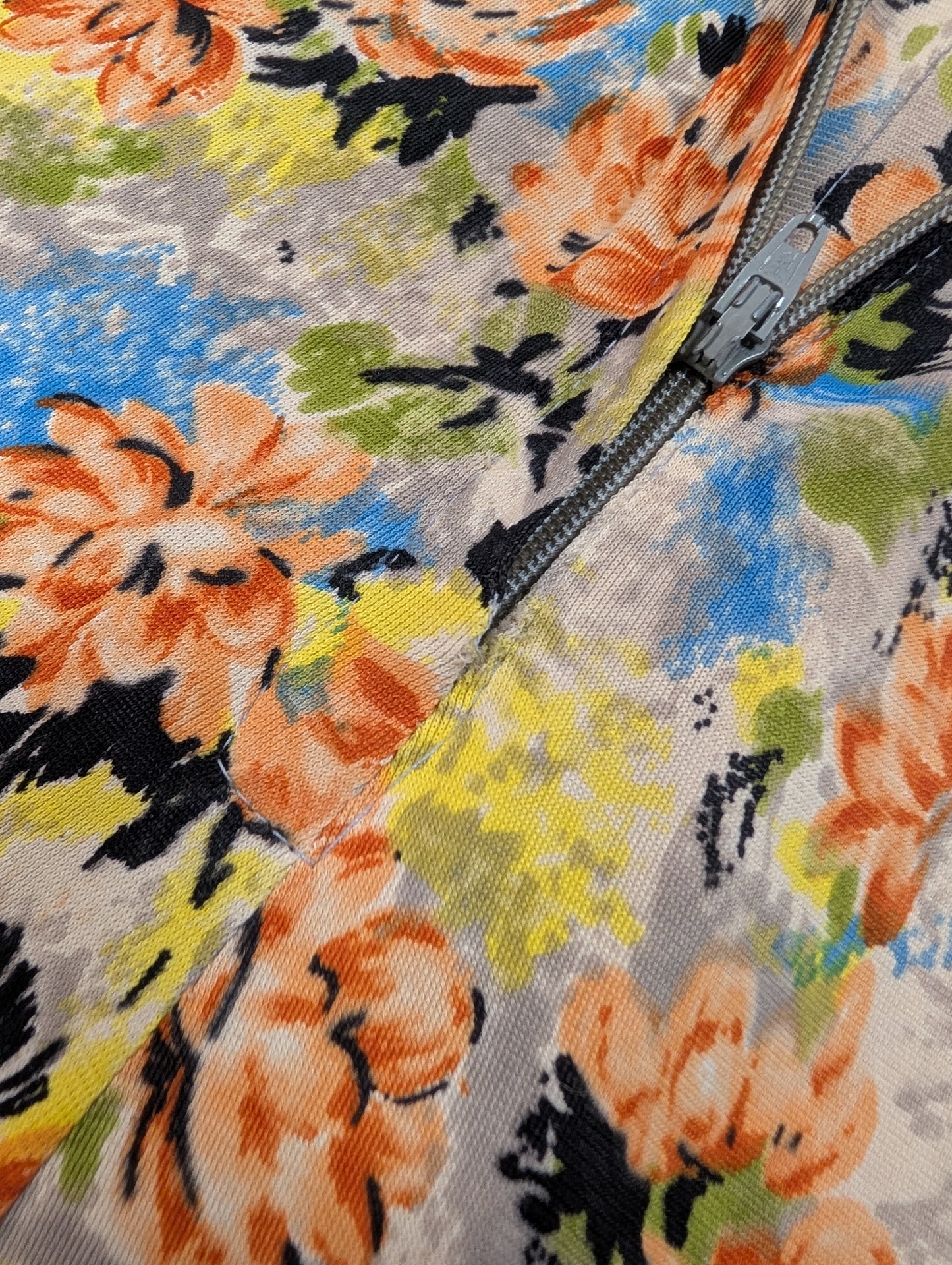 1970s Shubette floral dress - XS