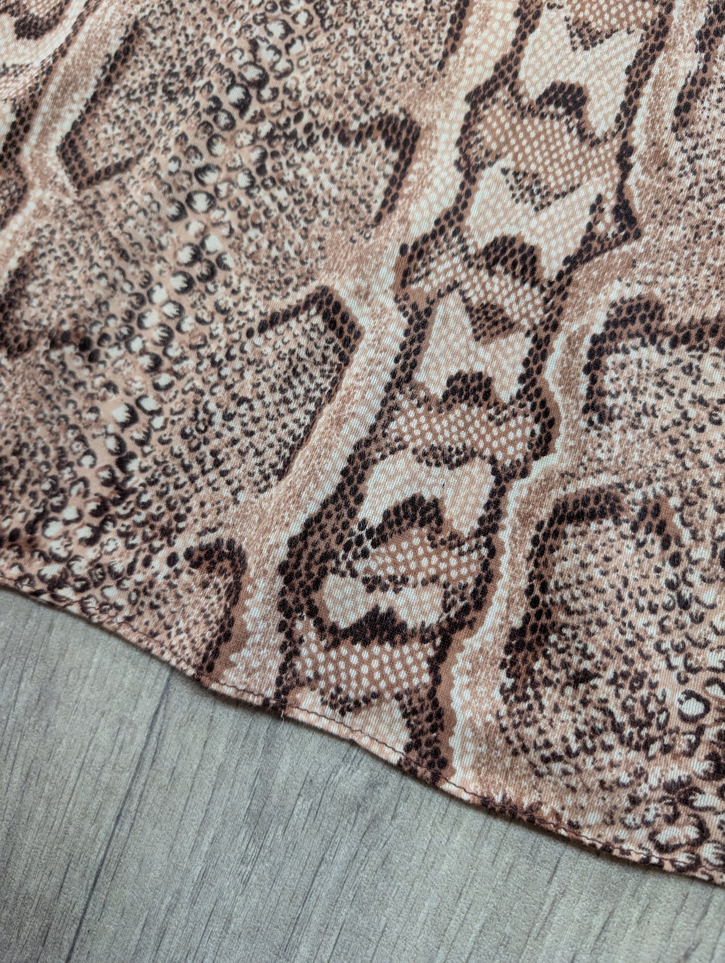 1960s snakeskin print mini dress - S/8