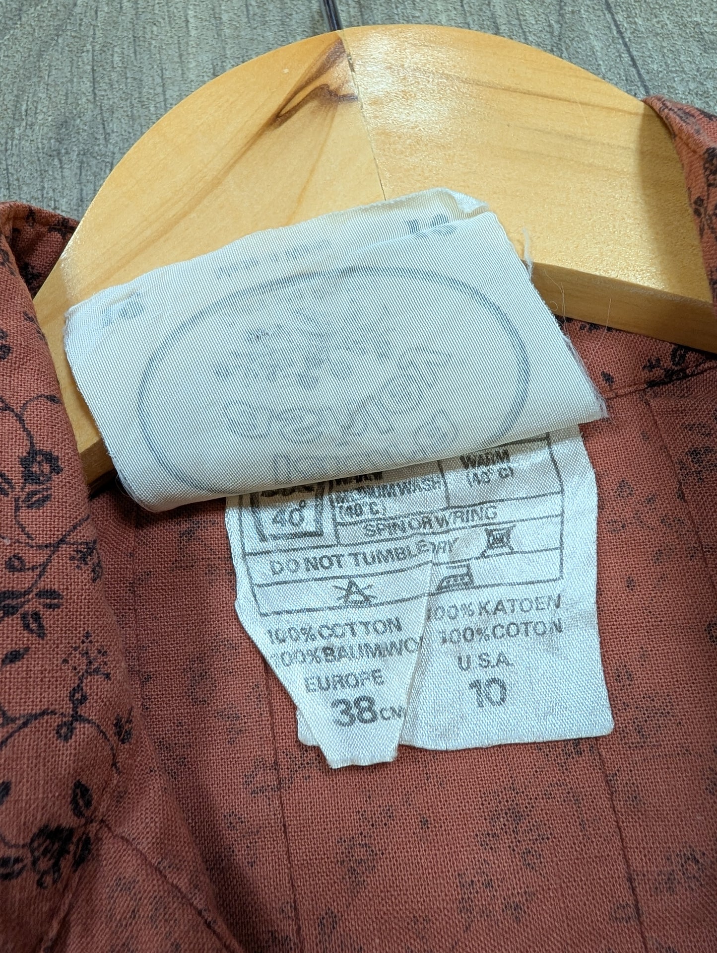 1970s Laura Ashley made in Wales cotton shirt - XS/S