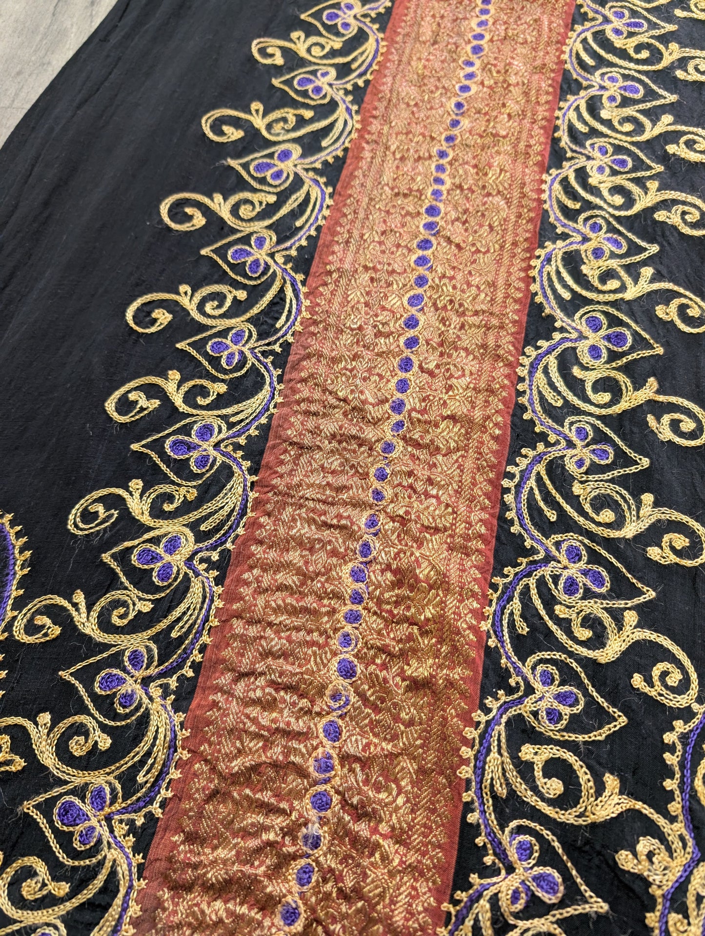 Ayesha's Ayesha Davar embroidered cotton voile kaftan dress - XS/S